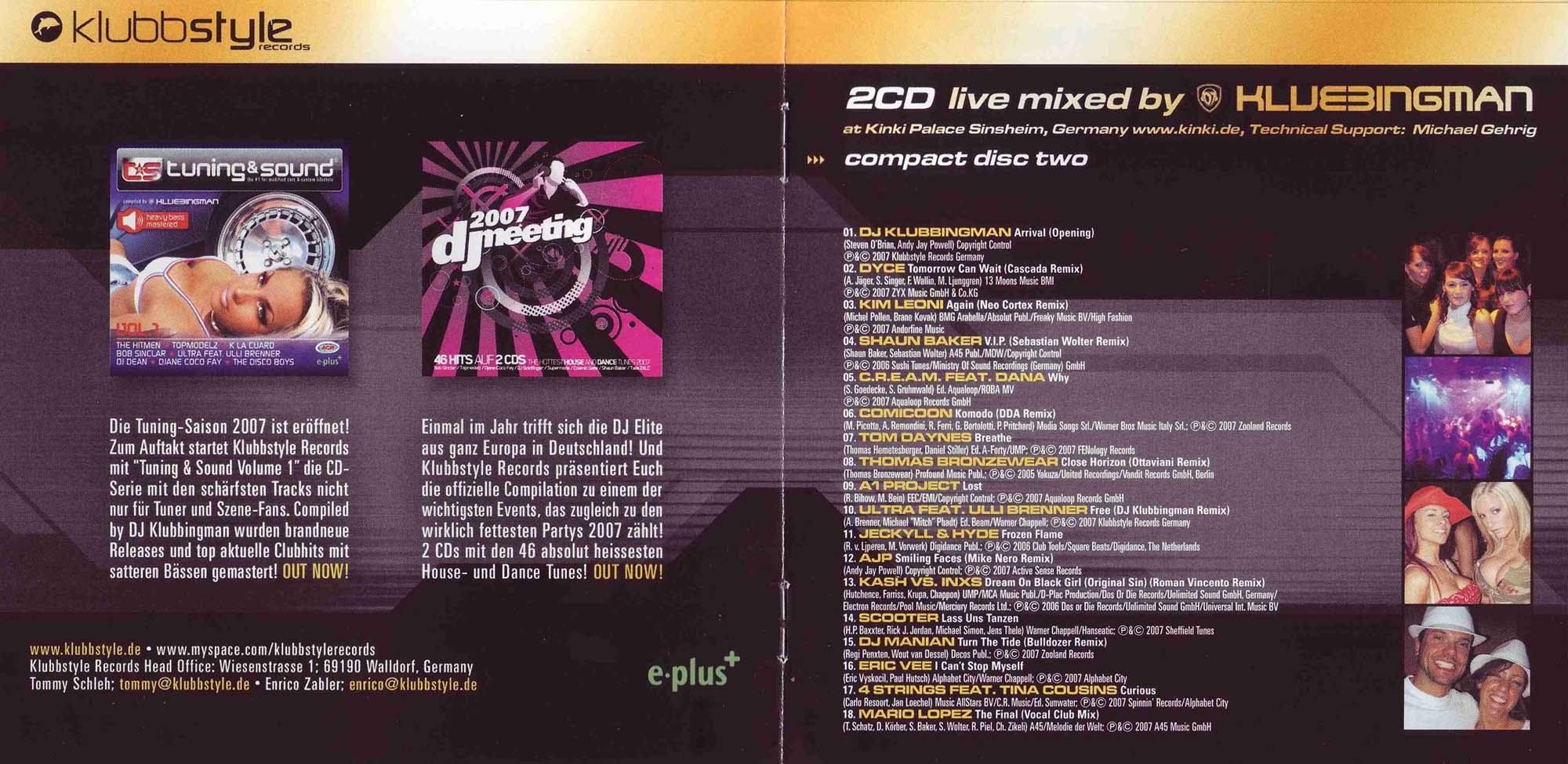 Welcome To The Club Vol 10 Booklet 02