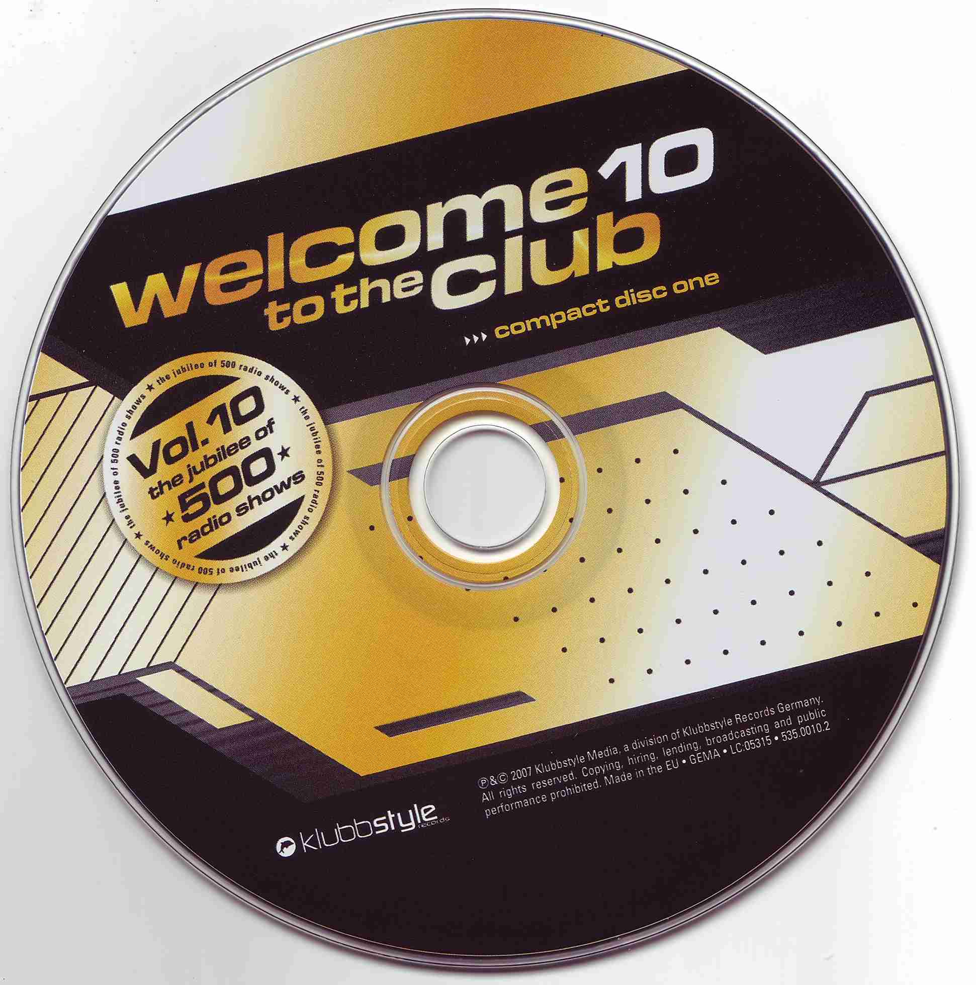 Welcome To The Club Vol 10 CD 02