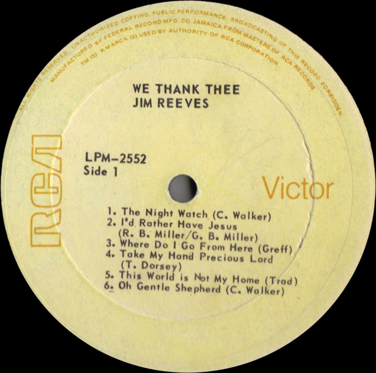 we thank thee jim reeves 