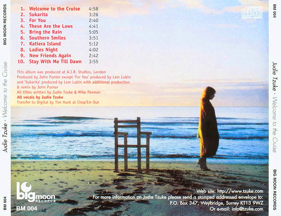 welcome to the cruis judie tzuke 