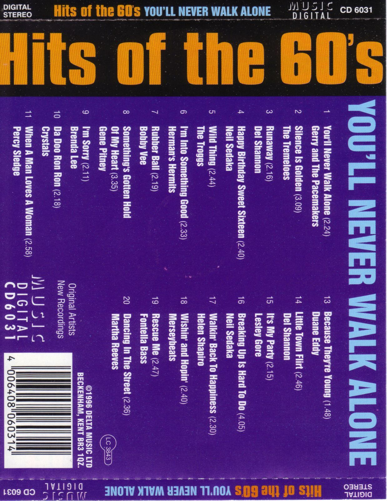 youll never wal bobby vee  