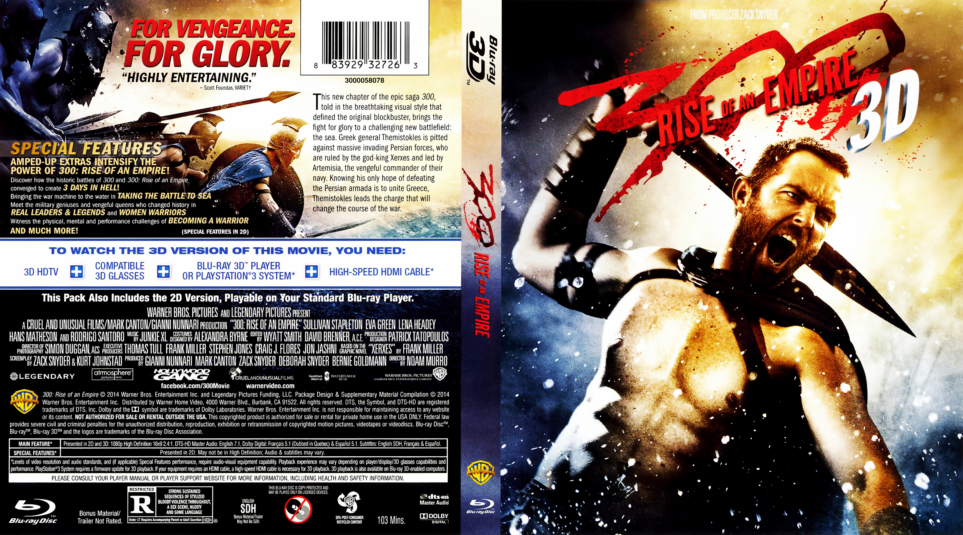 300 Rise Of An Empire 3d 2014 Blu Ray Covers Cover Century Over 500 000 Album Art Covers For Free