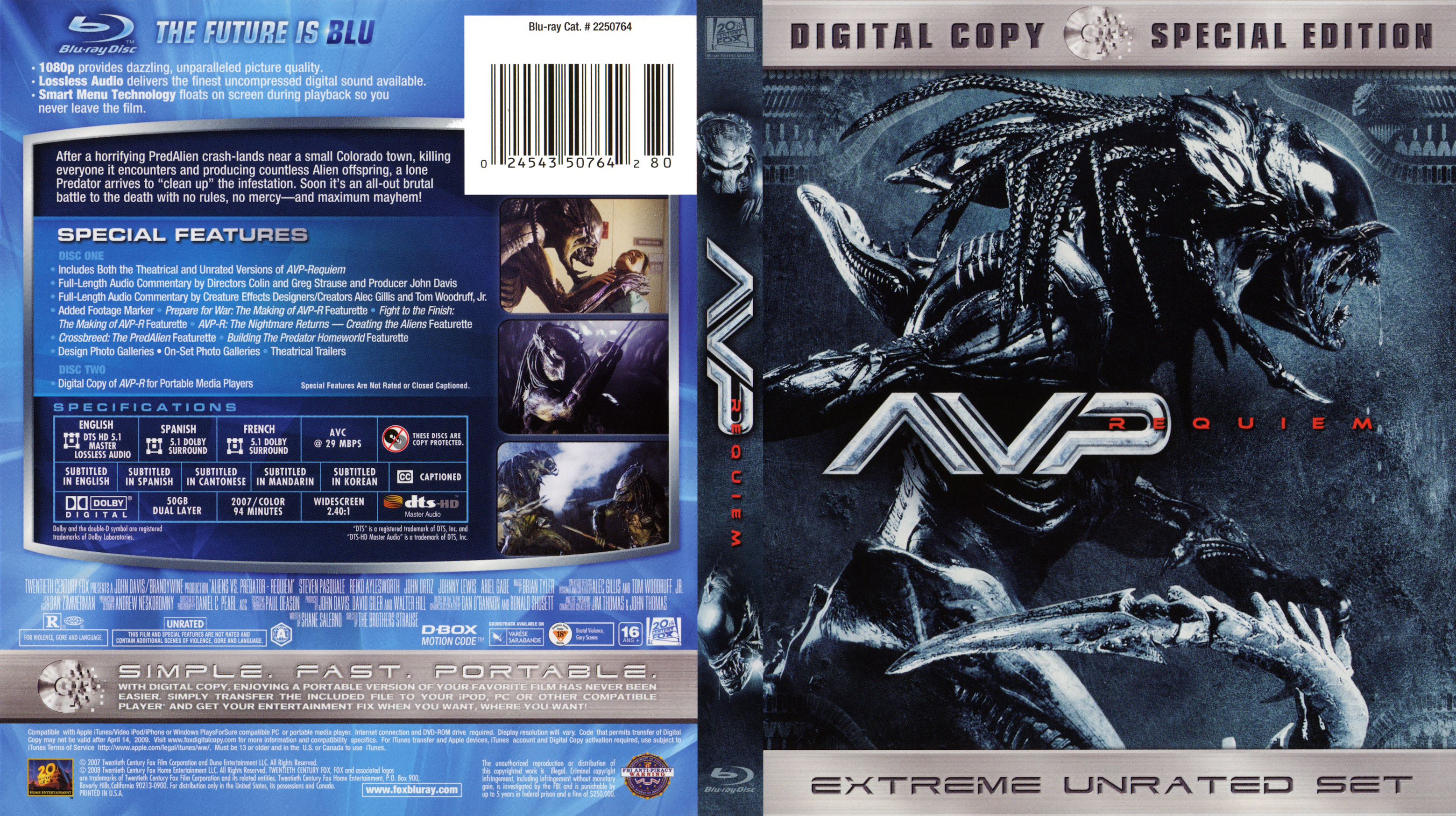 AVP Requiem Blu ray 