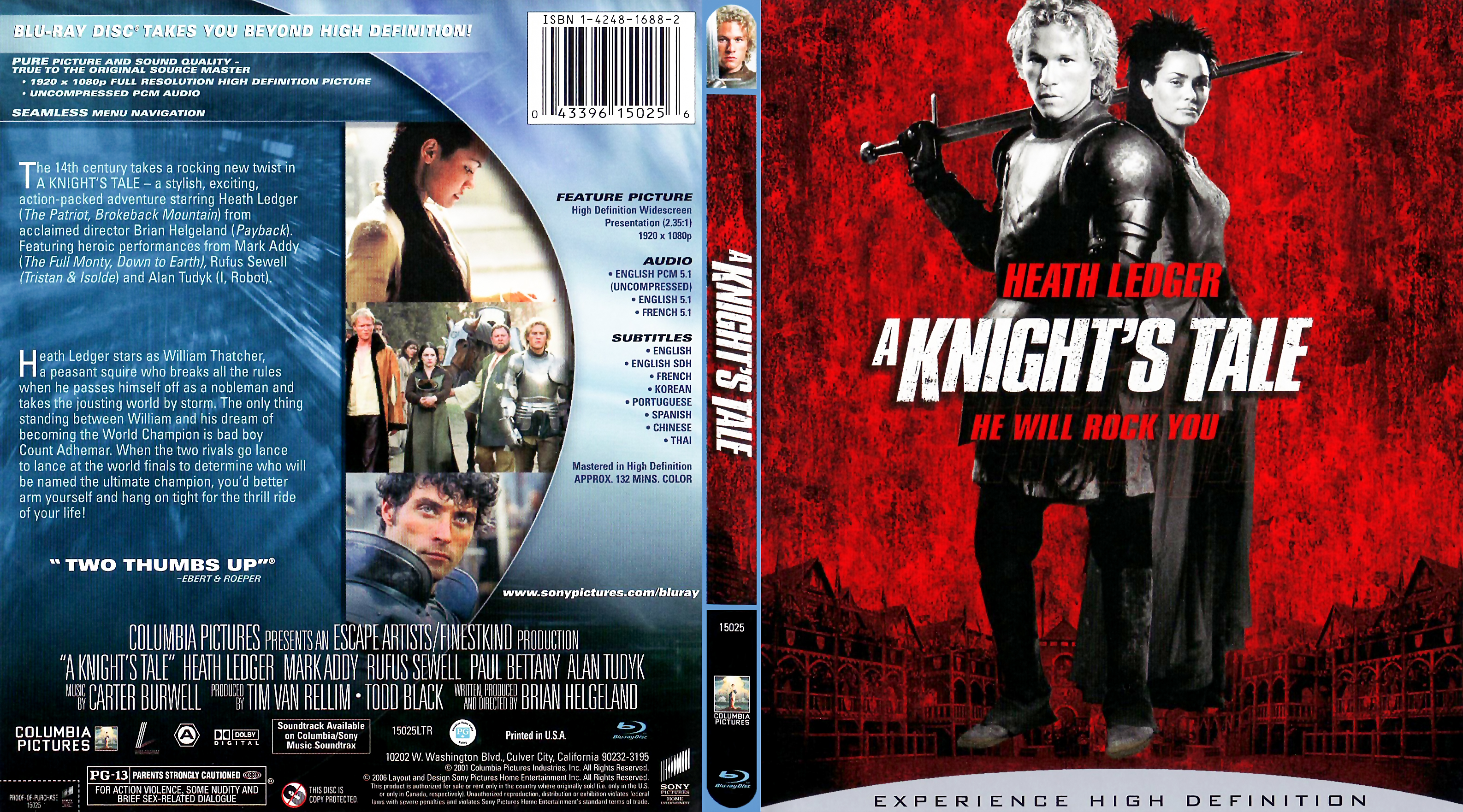 A Knights Tale Bluray Cover (2001)