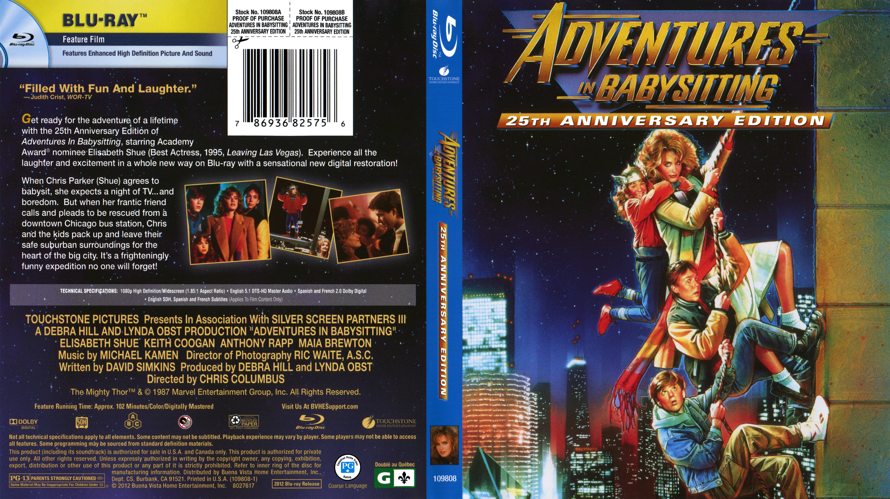 Adventures in Babysitting Blu ray 