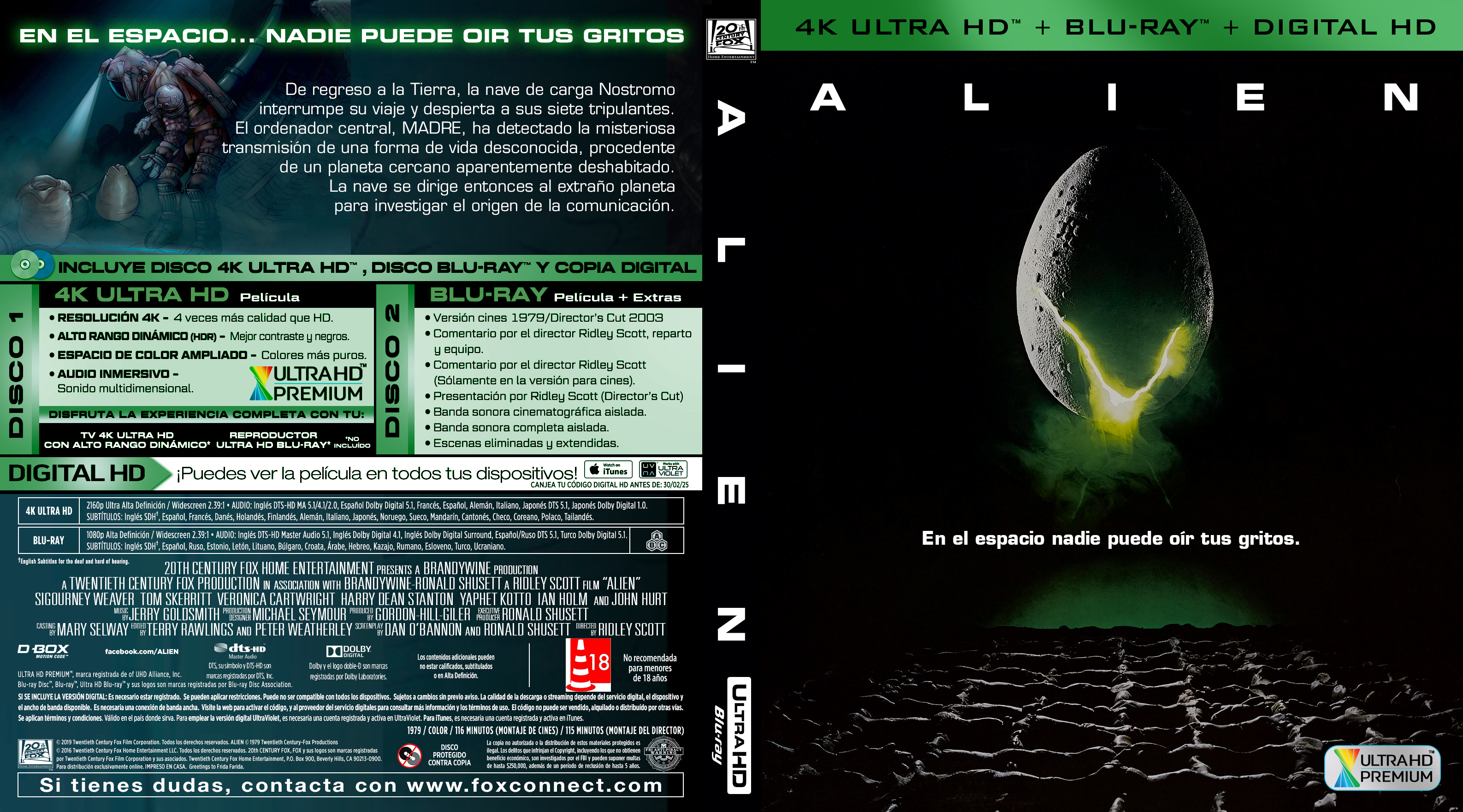 Alien 1979 Spanish 4k UHD 