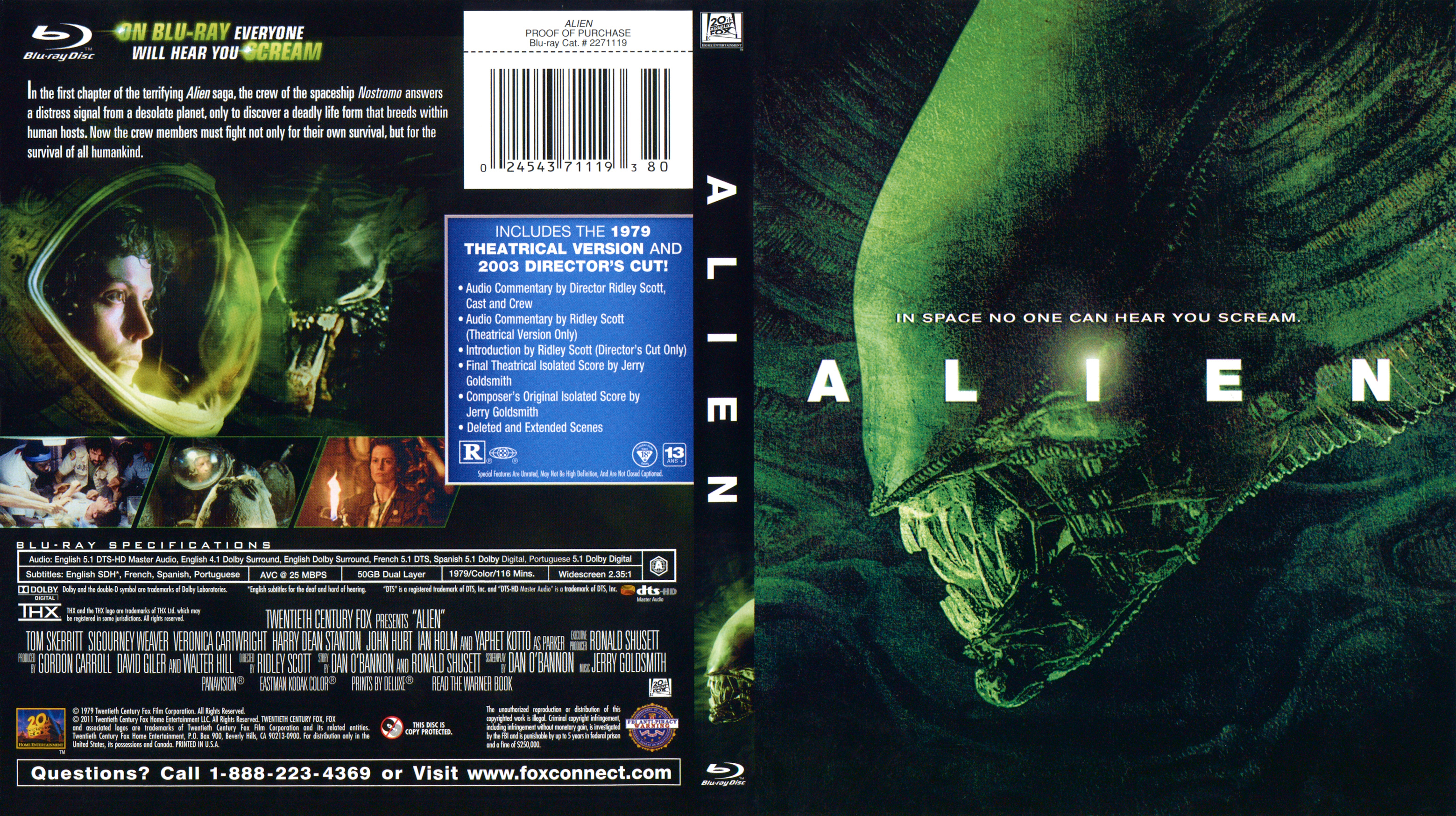Alien Blu ray 