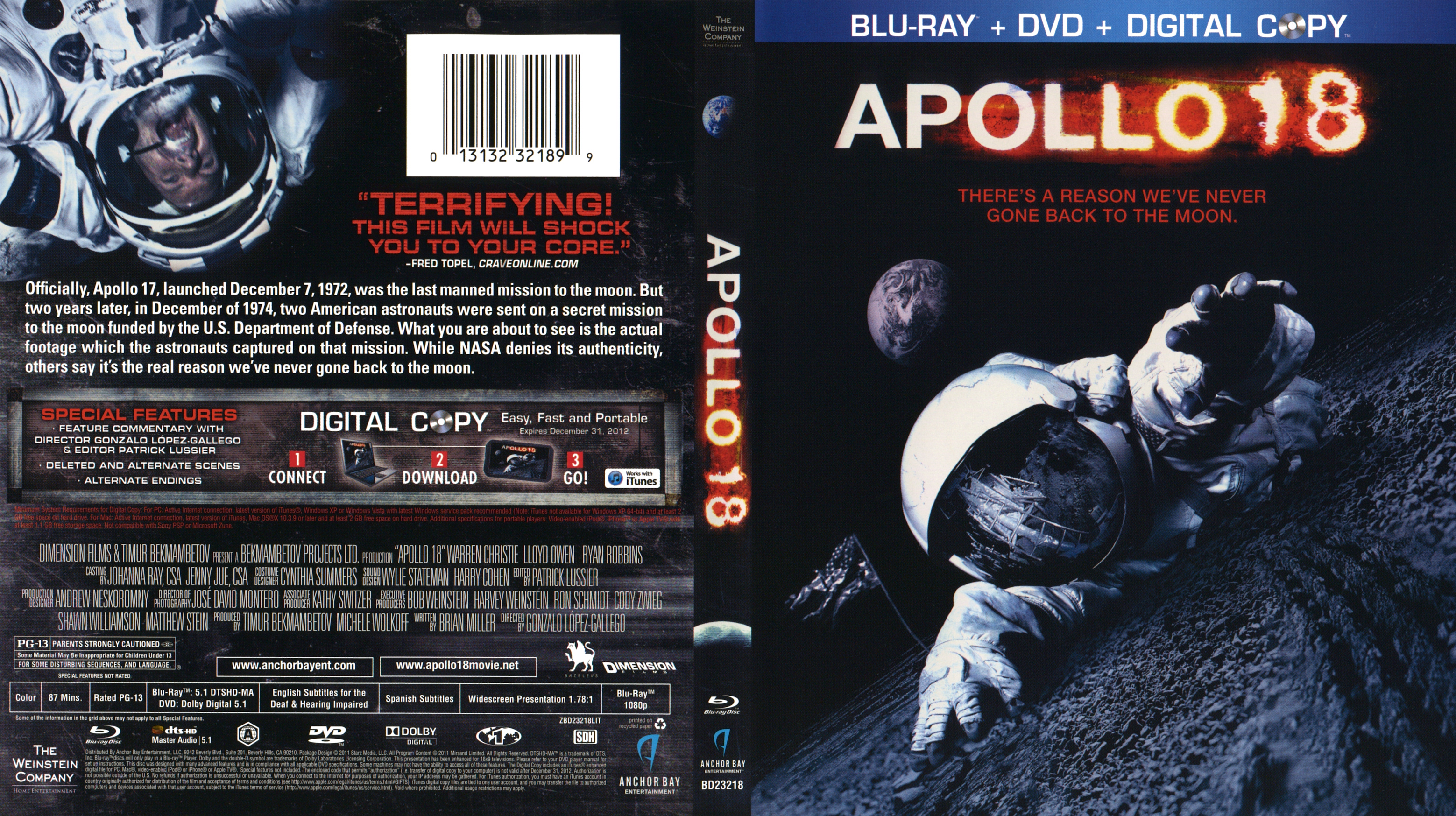 Apollo 18 Blu ray 
