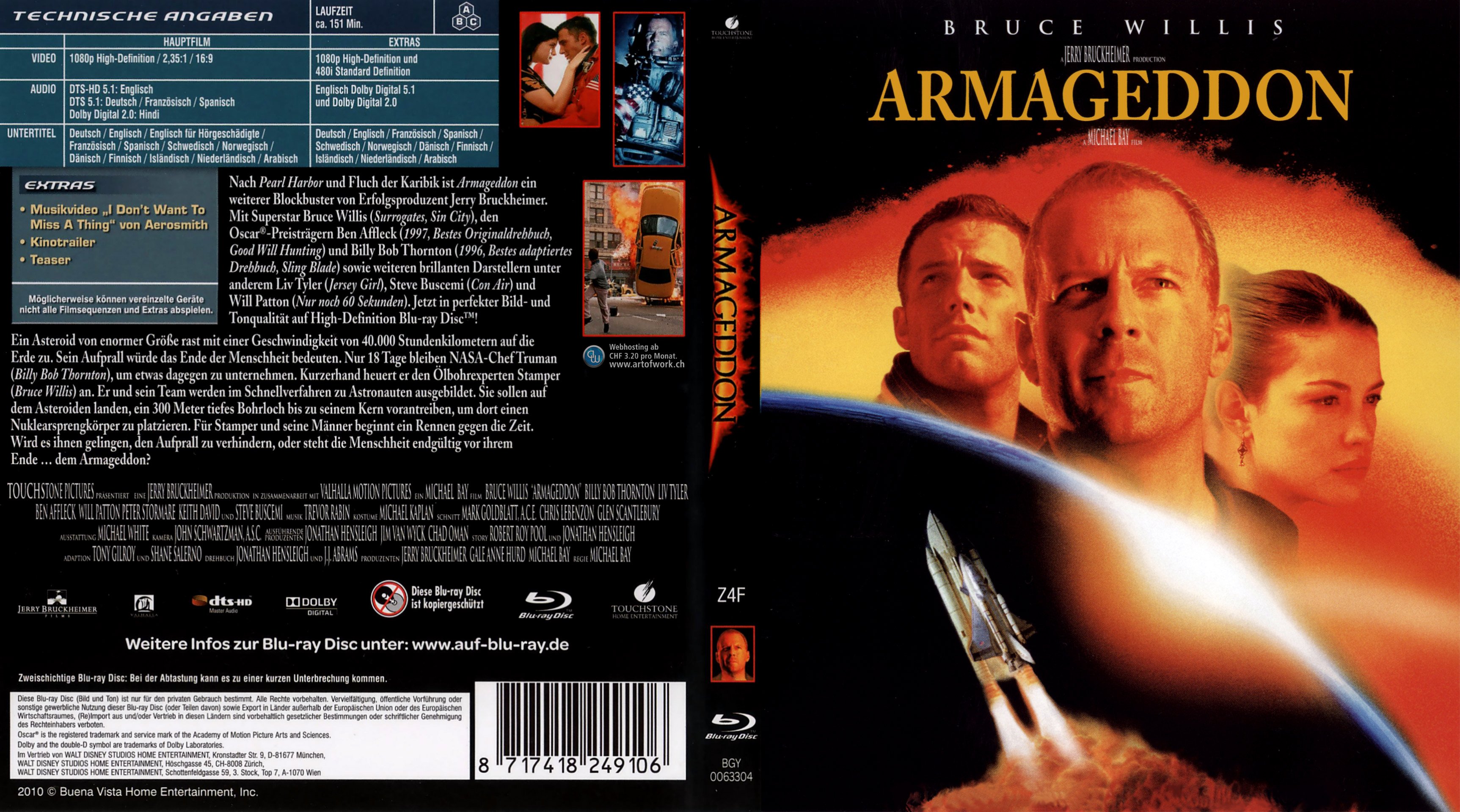 Armageddon | Blu-Ray Covers | Cover Century | Over 1.000.000 Album Art