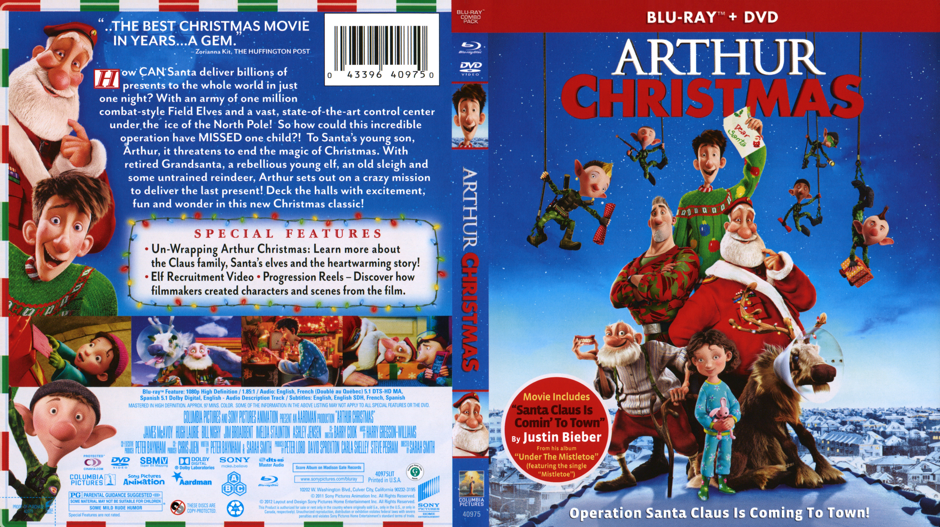 Arthur Christmas Blu ray 