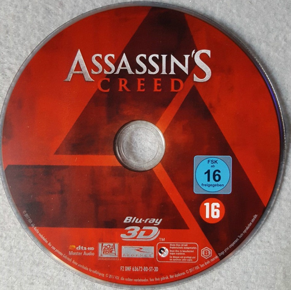 Assassins Creed 3d 2017 Blu Ray Label Blu Ray Covers Cover Century Over 1000000 Album