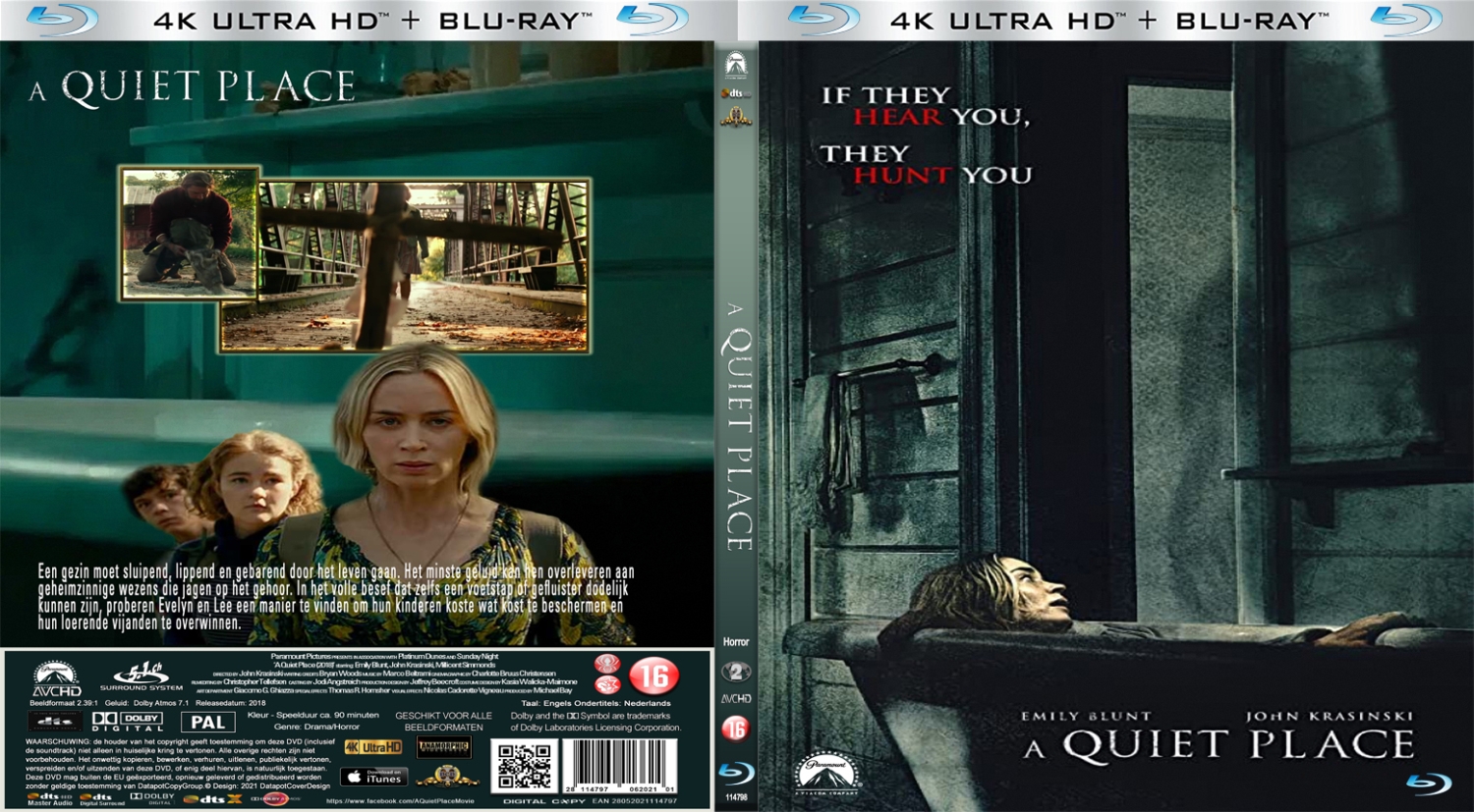 a quiet place 1 (2018) Blu Ray
