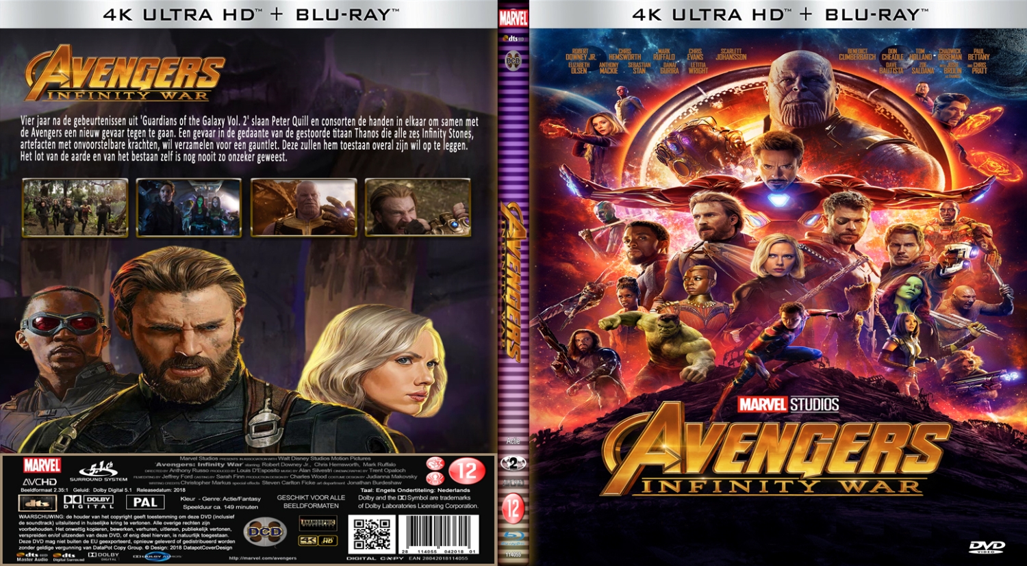 avengers infinity war (2017) Blu Ray