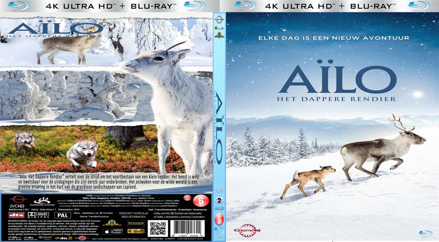 aïlo het dappere rendier (2018) Blu Ray