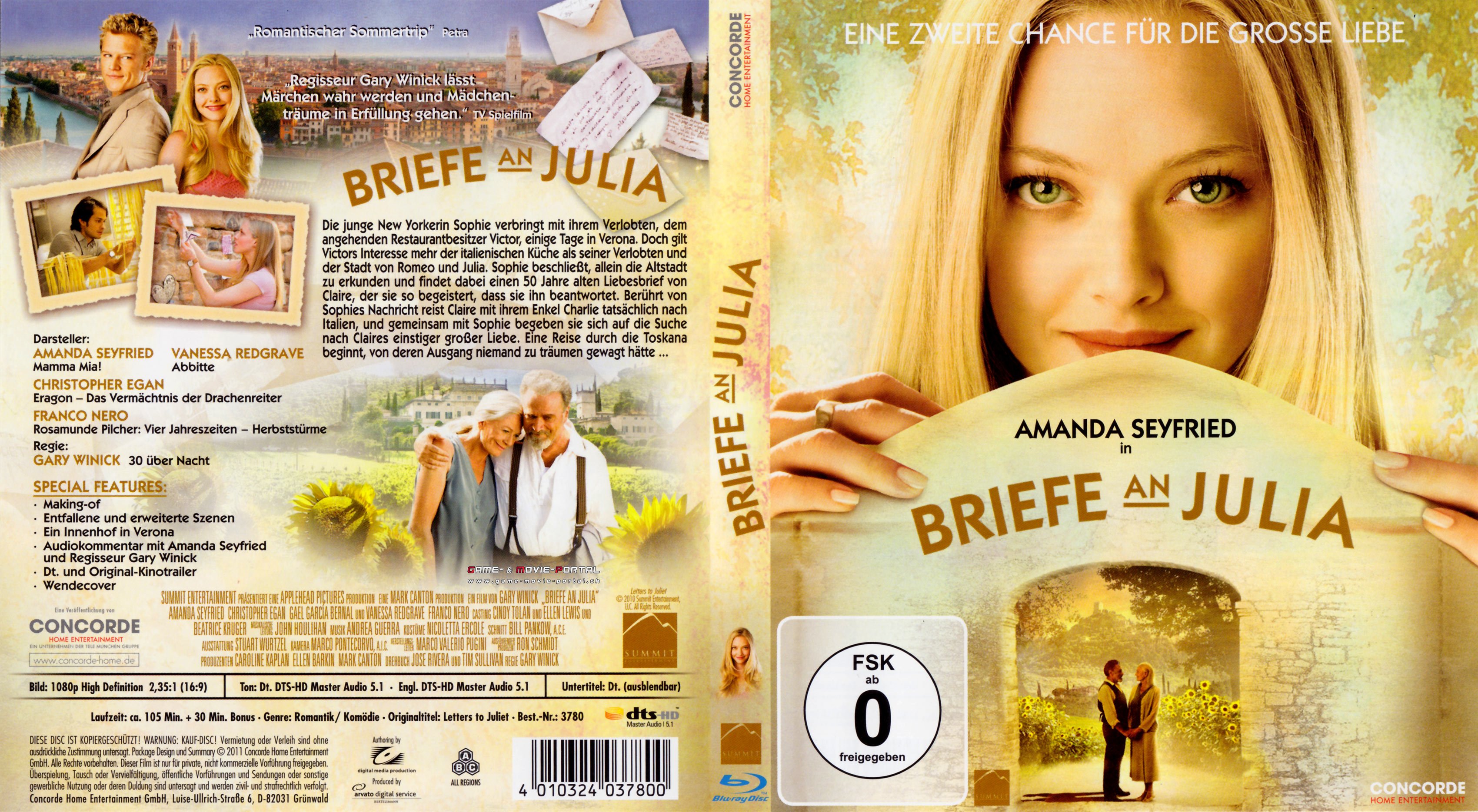 Briefe an Julia | Blu-Ray Covers | Cover Century | Over 1.000.000 Album ...