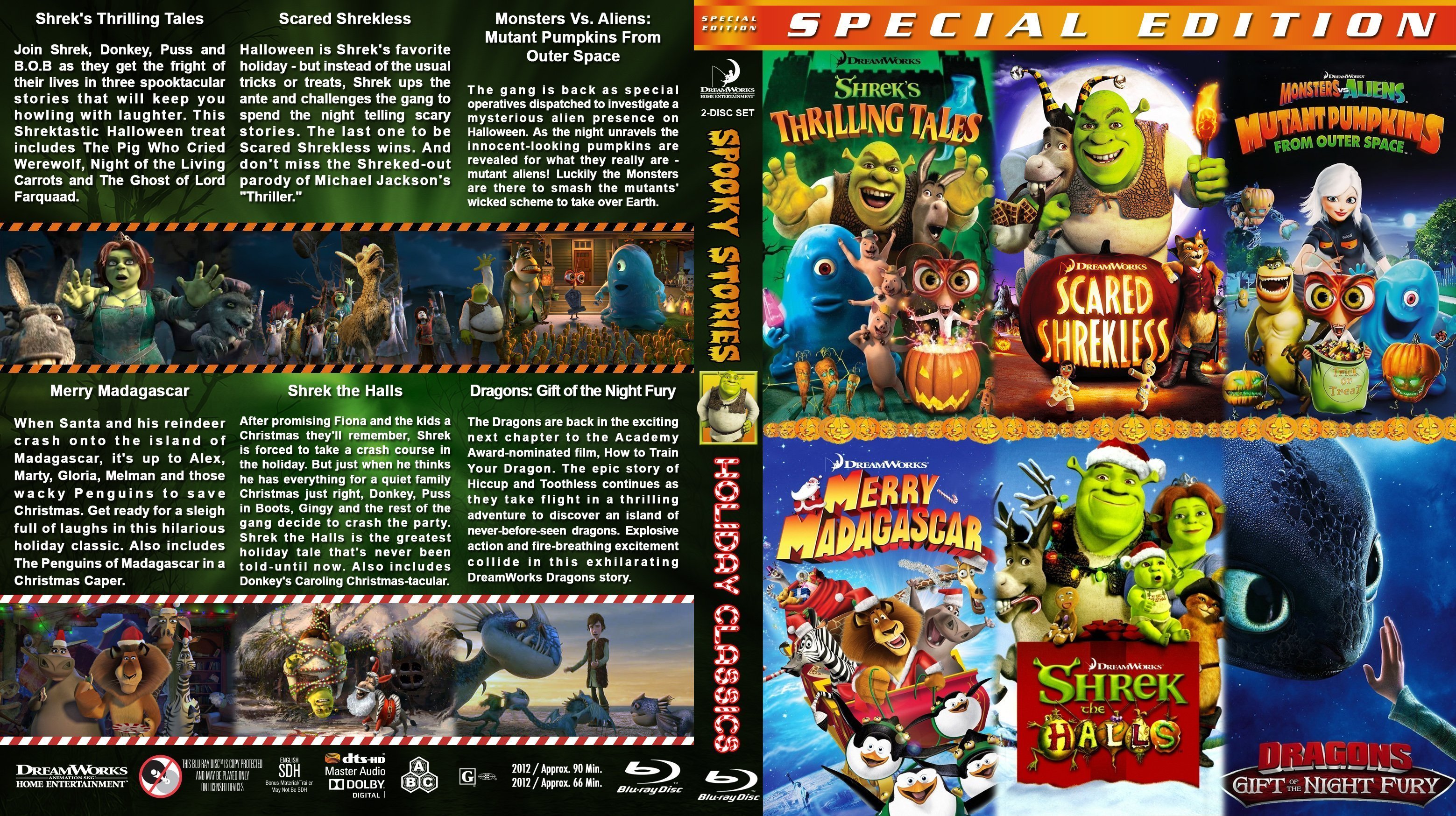Dreamworks Spooky Holiday Classics 6 disc R1 | Blu-Ray Covers | Cover ...
