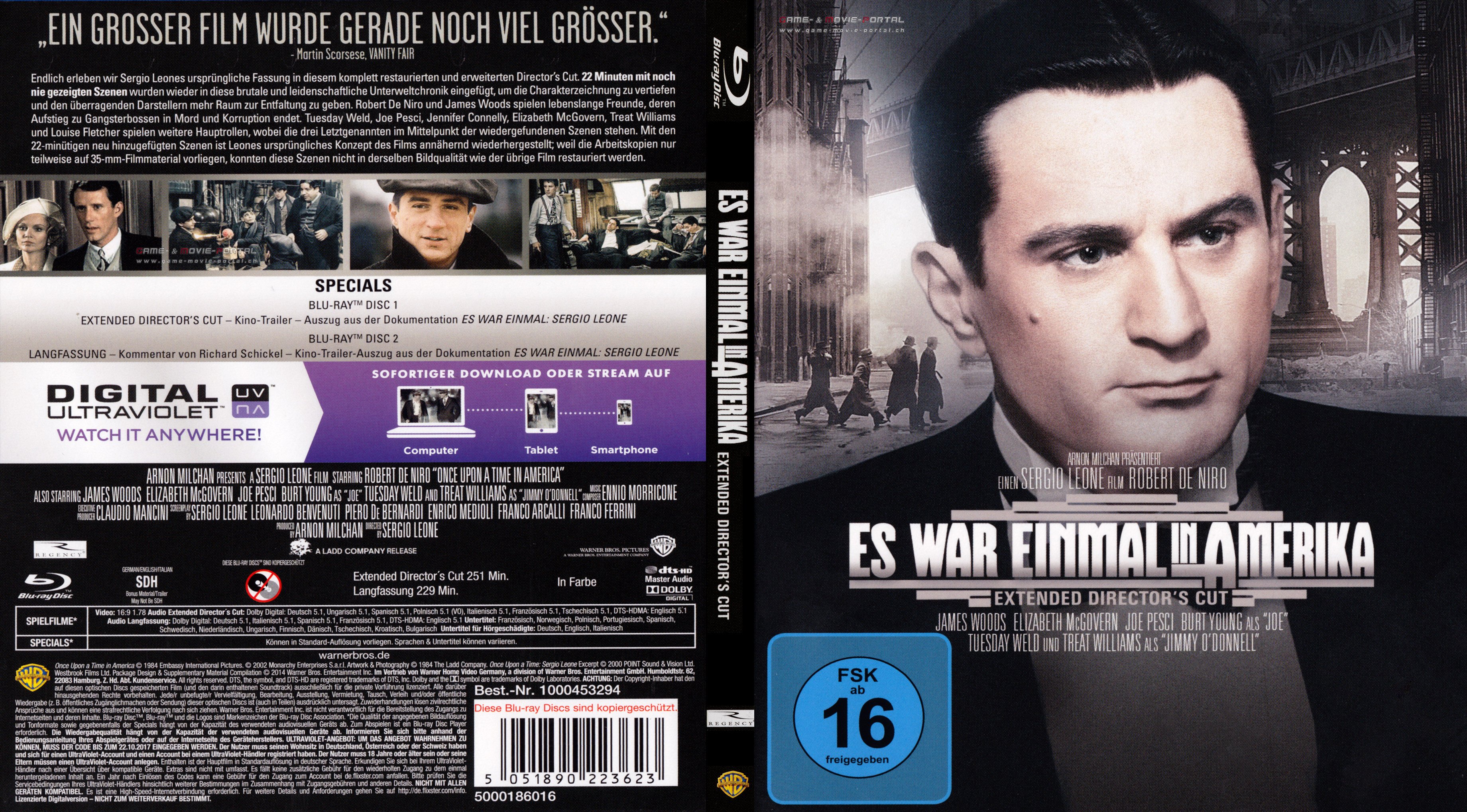 Es War Einmal In Amerika Blu Ray Es war einmal in Amerika Once Upon a Time in America | Blu-Ray Covers