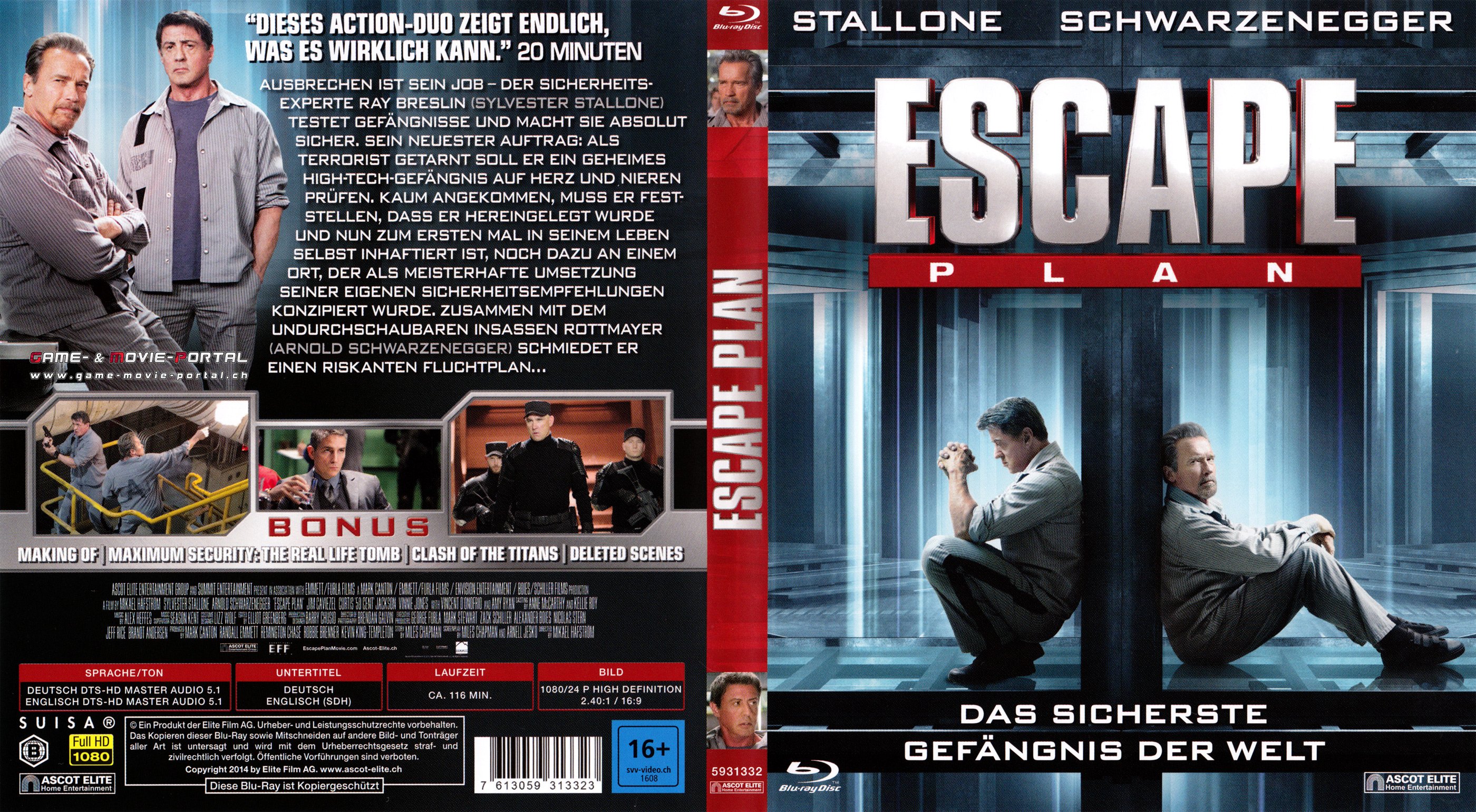 Escape Plan Cover Blu ray 