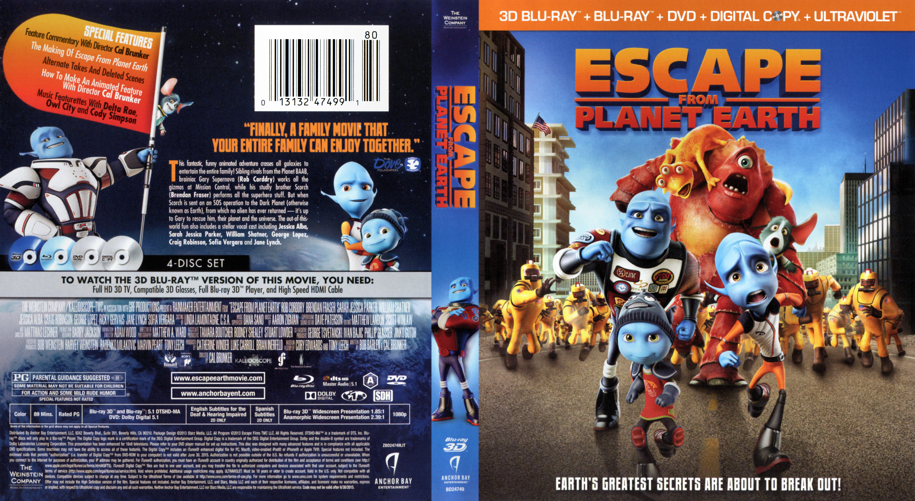 Escape from Planet Earth Blu ray 