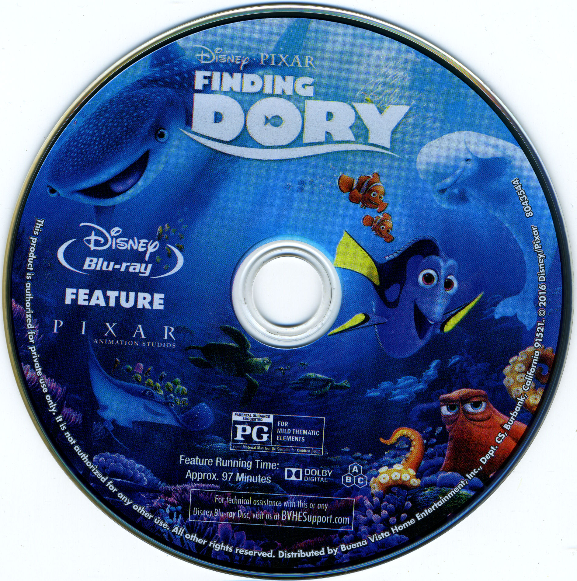 Finding Dory 2016  Labels 2