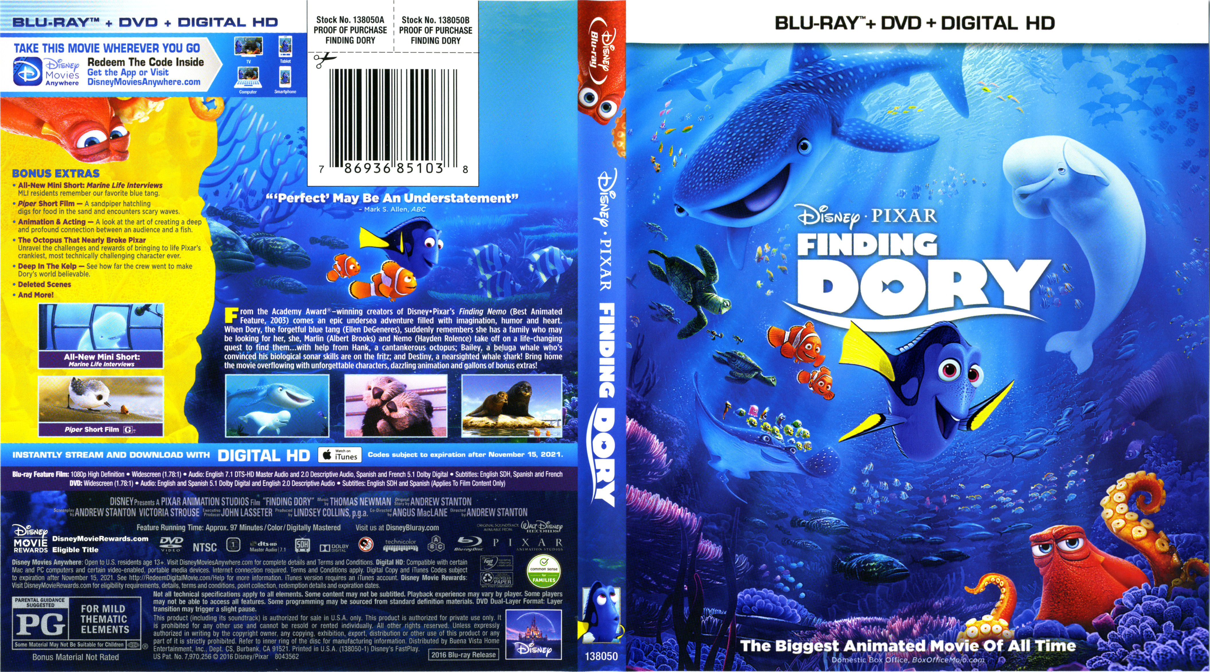 Finding Dory 2016  Labels 3