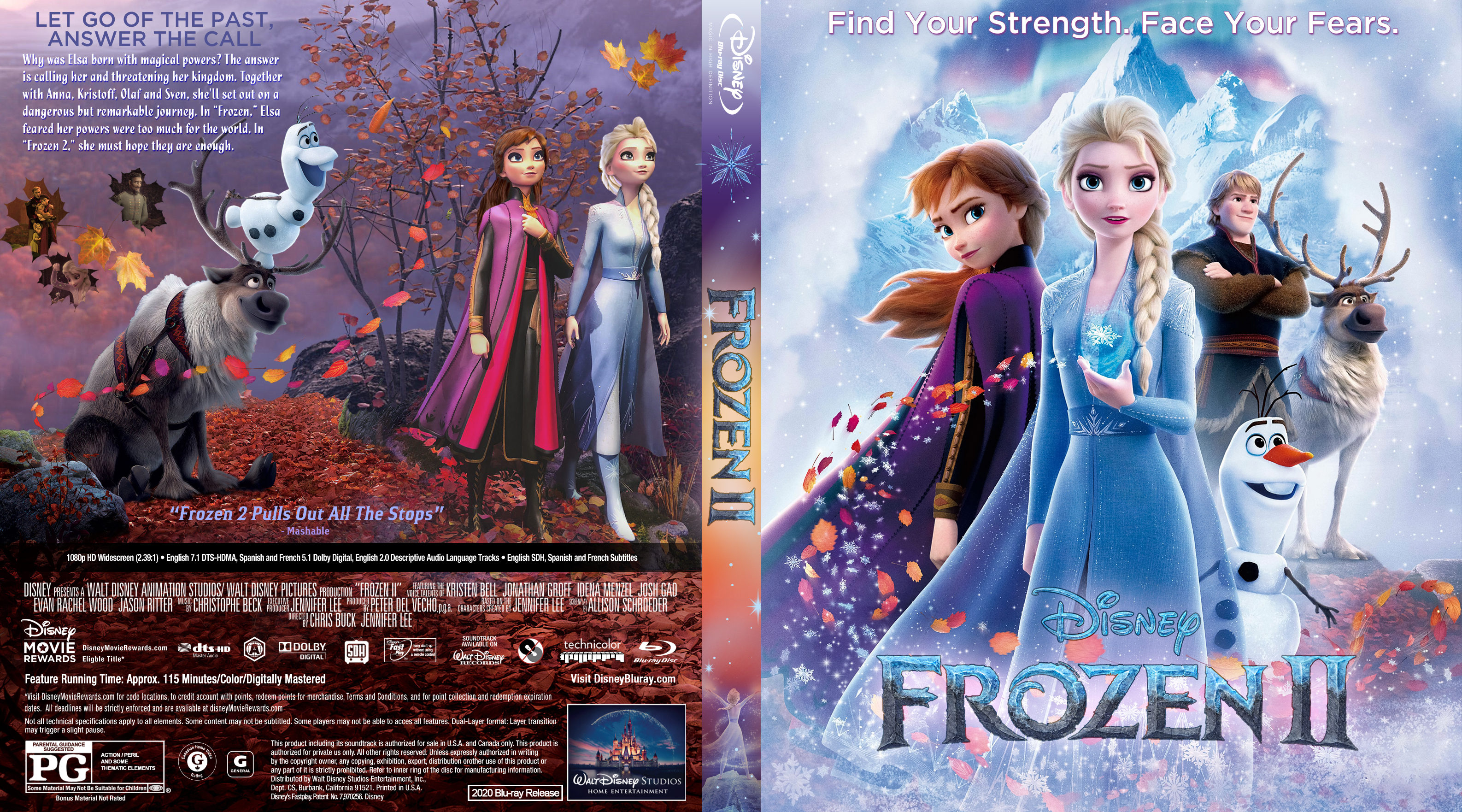 Frozen II : Front | Blu-Ray Covers | Cover Century | Over 1.000.000 Album  Art covers for free