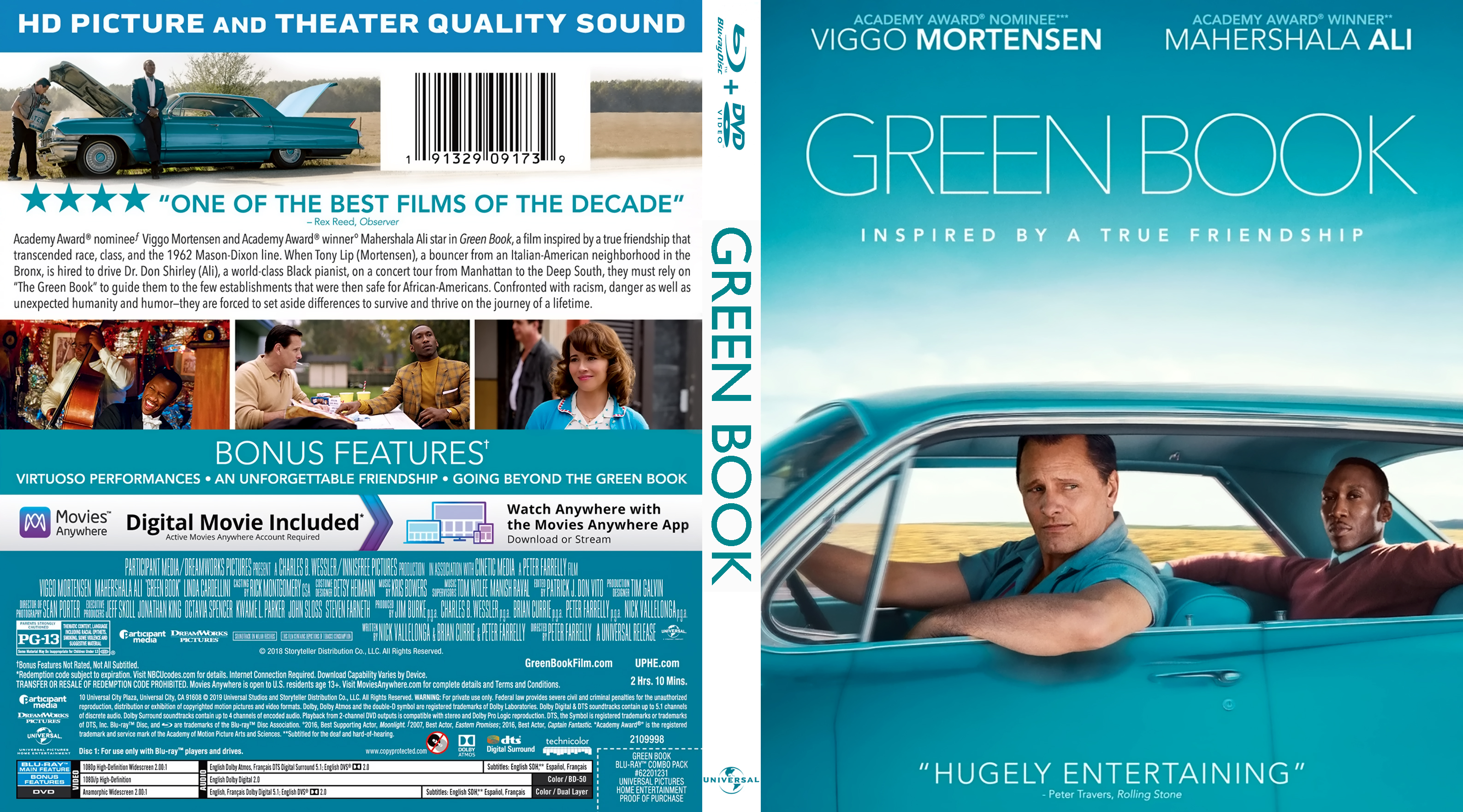 Green Book 2018 Front Blu Ray Covers Cover Century Over 500 000 Album Art Covers For Free