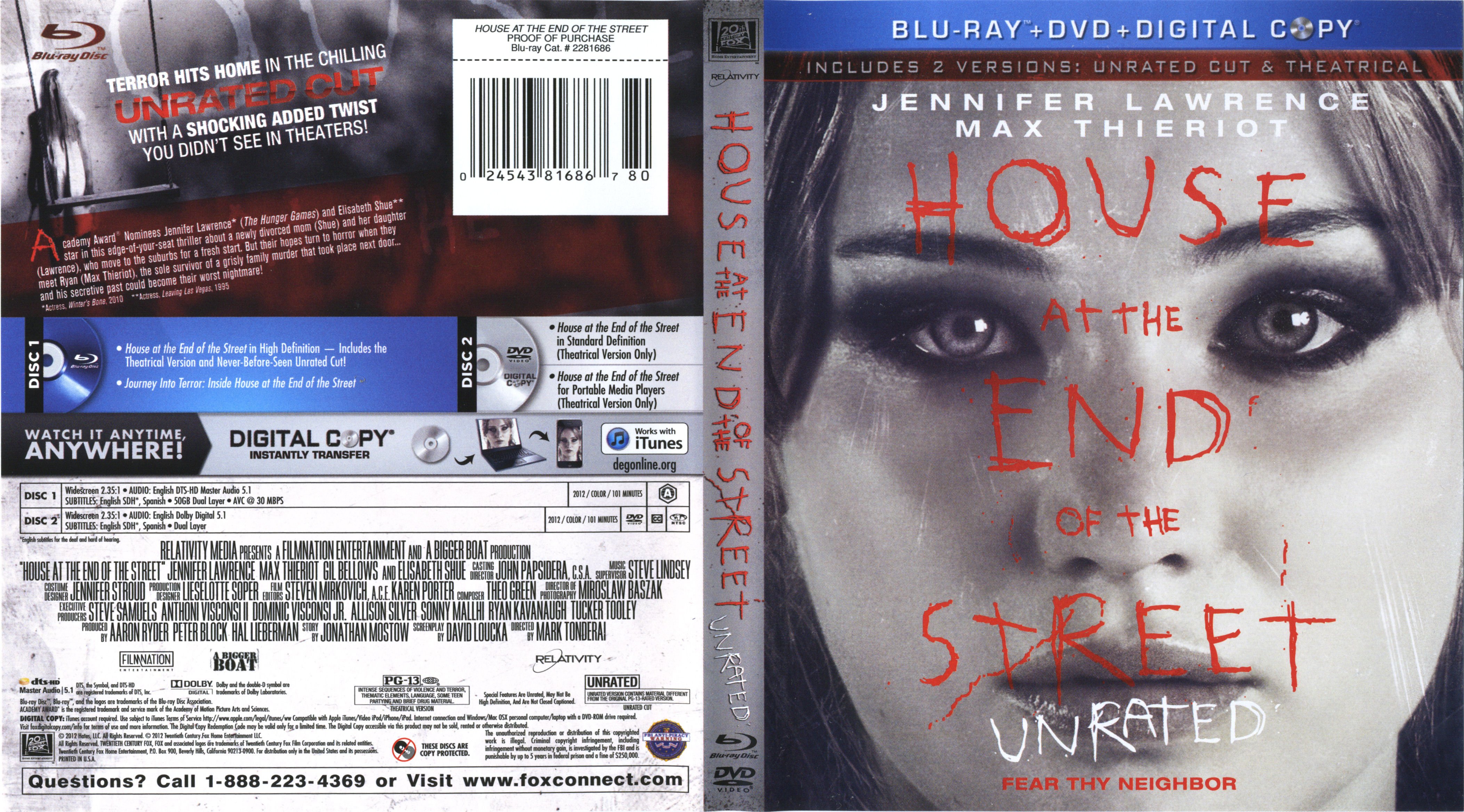House At The End Of The Street Labels 2 | Blu-Ray Covers | Cover
