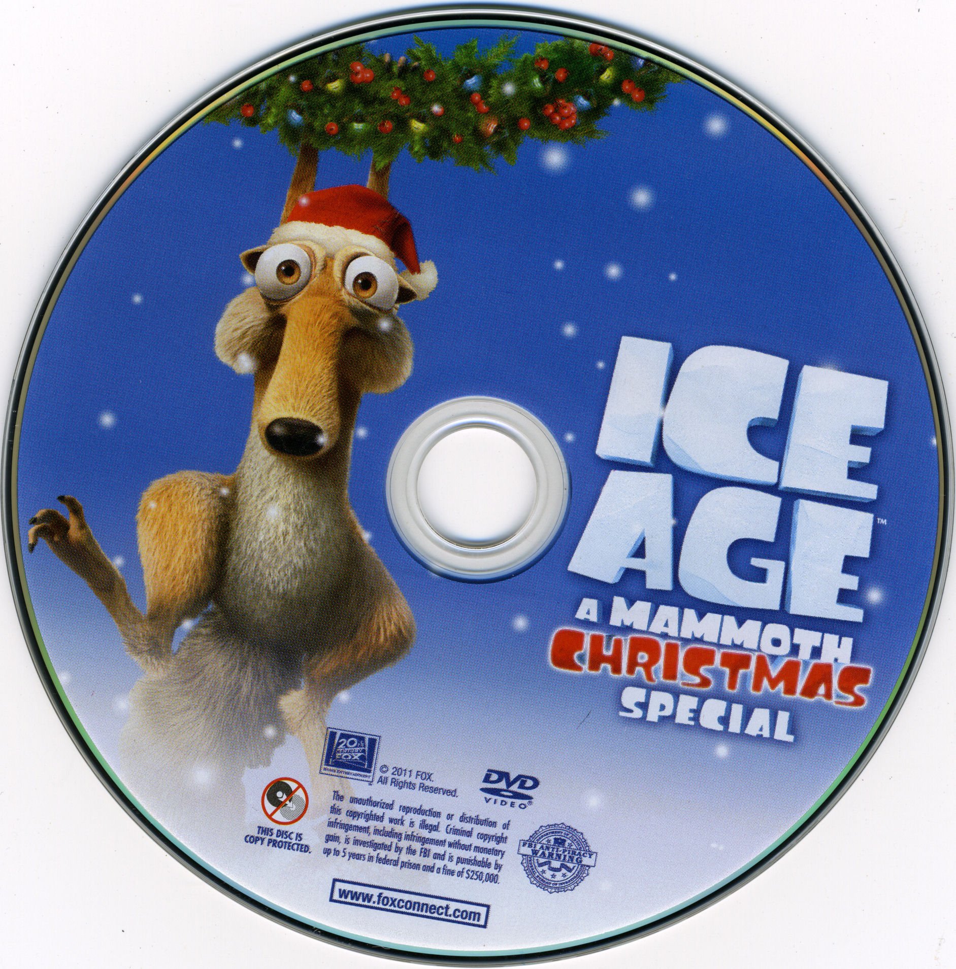 Ice Age A Mammoth Christmas Special 2011 Blu Ray Cover Labels 1.jpg.