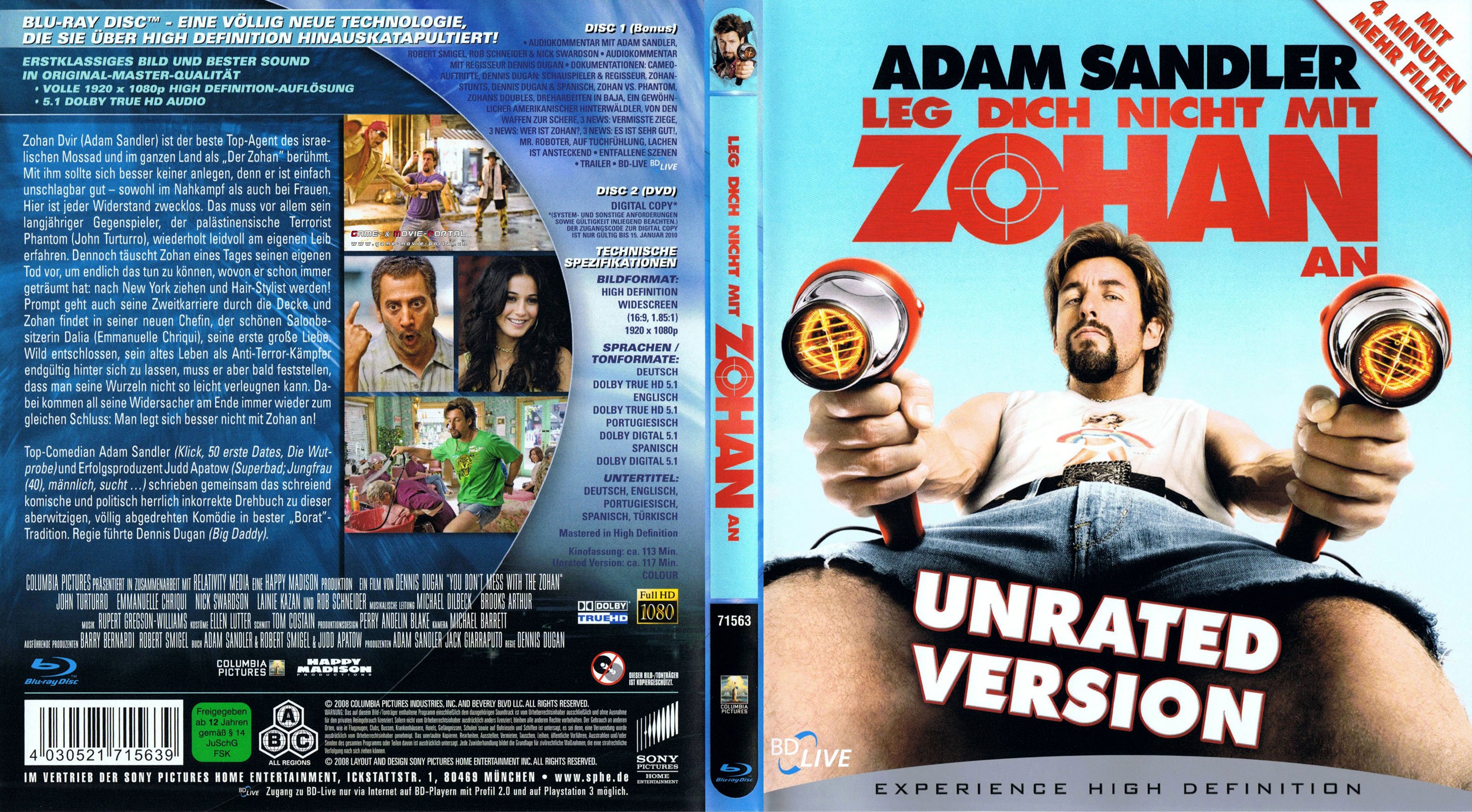 Leg Dich Nicht Mit Zohan An Kinokiste www.covercentury.com