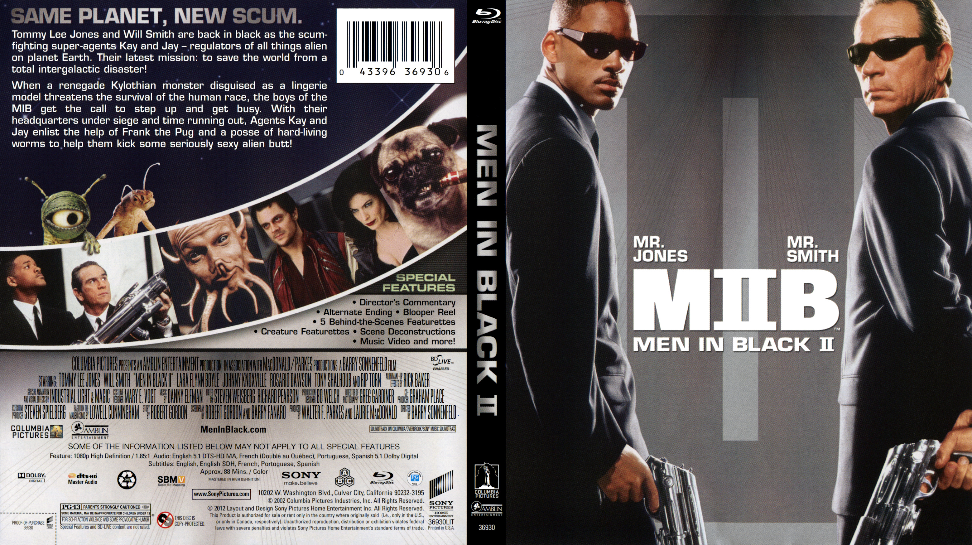 MIB 2 Blu ray 