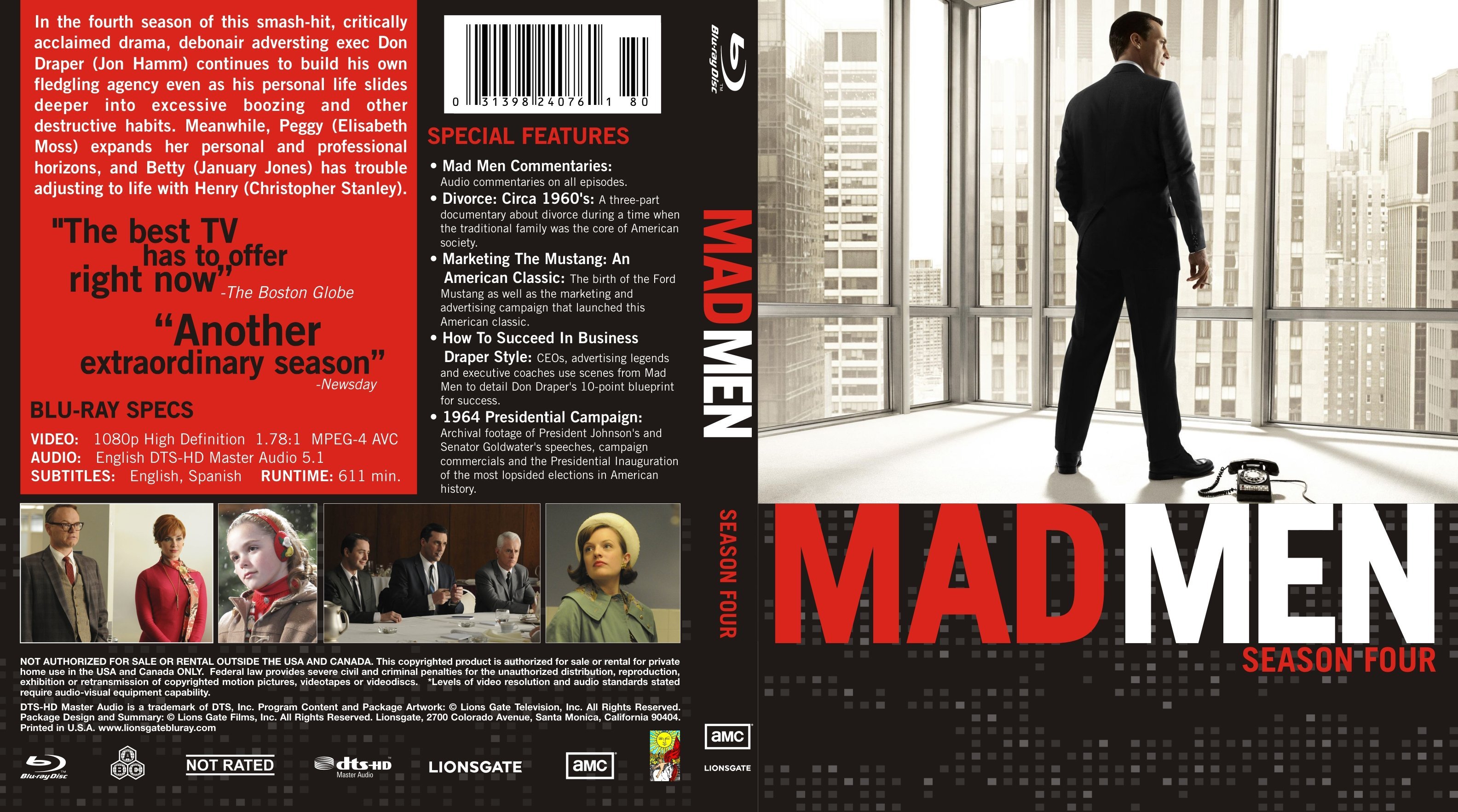Mad Men Season 1 2 3 4 Front s 3