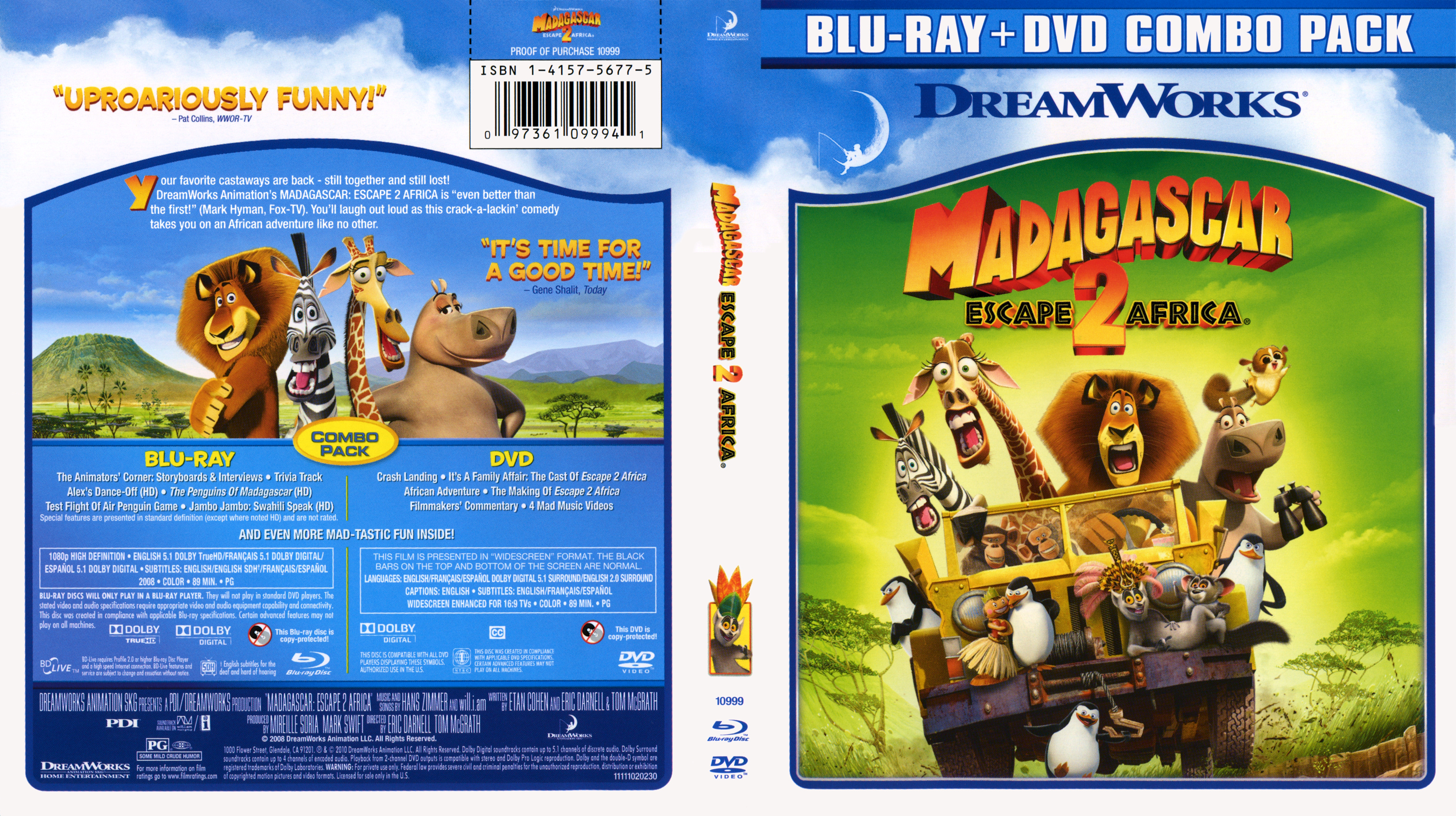 Madagascar 2 Blu ray 