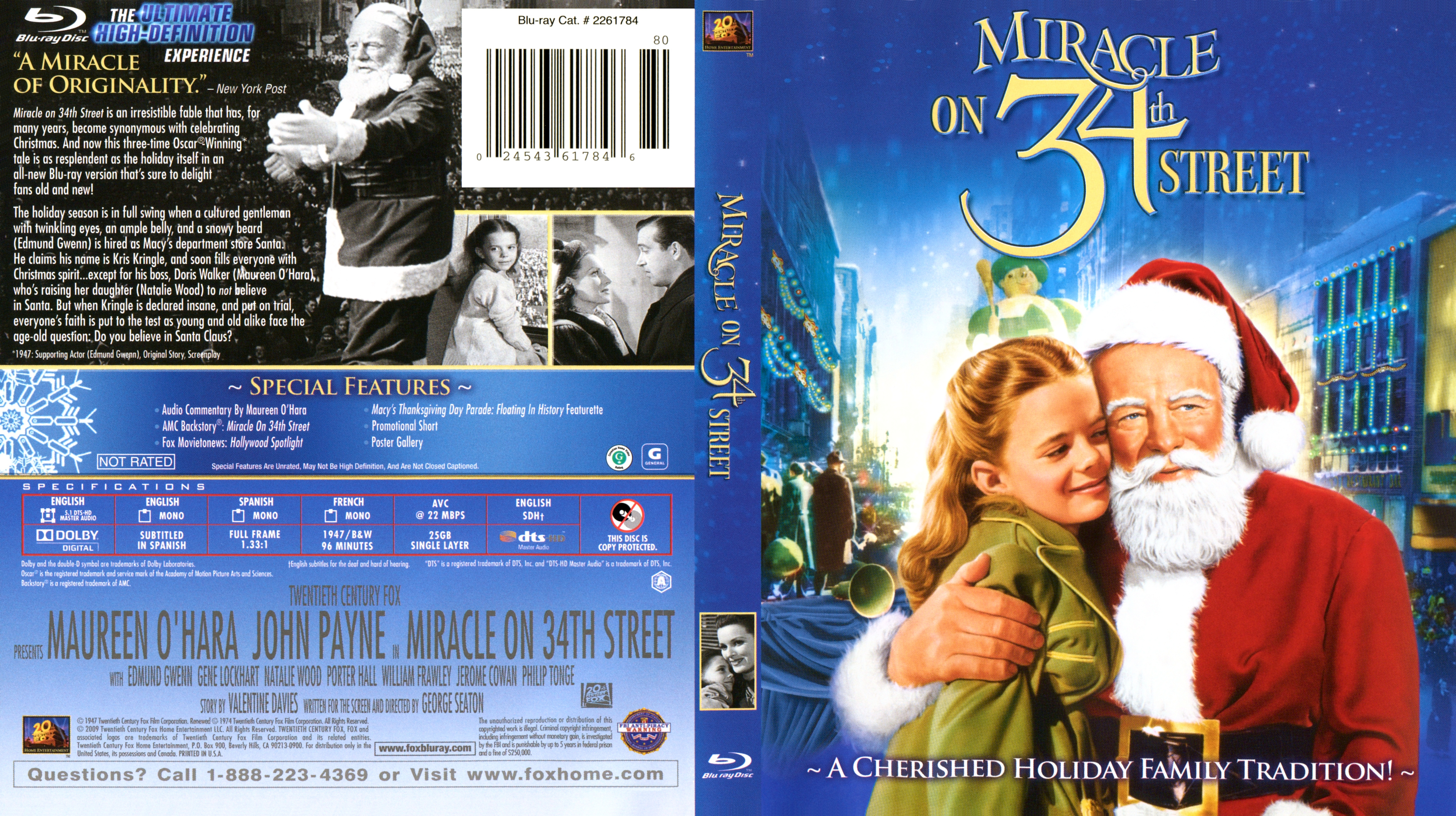 Miracle on 34th Street Blu ray 