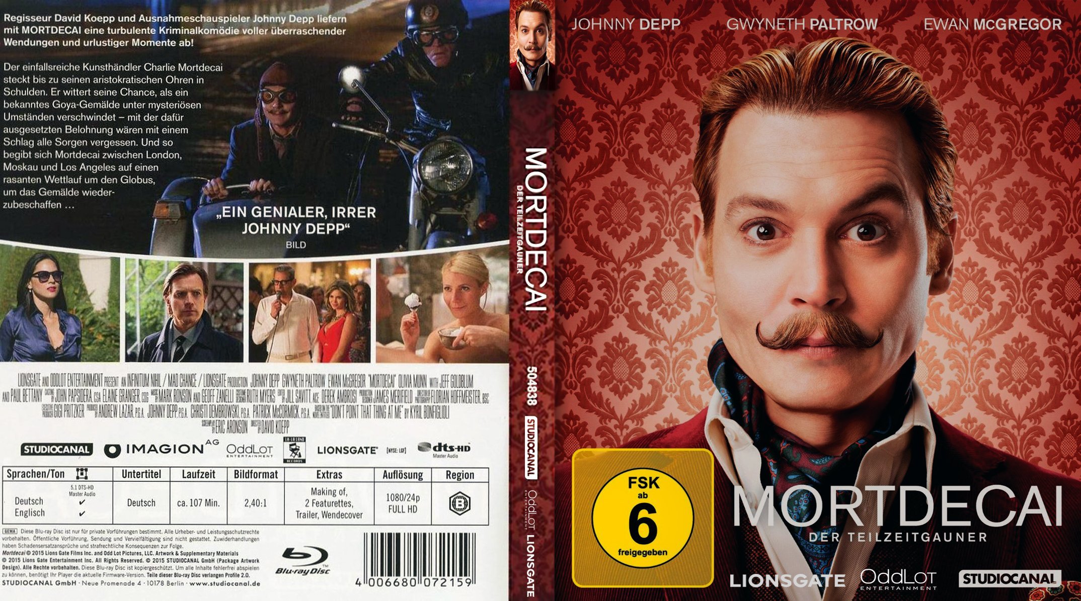 Mortdecai Der Teilzeitgauner  German