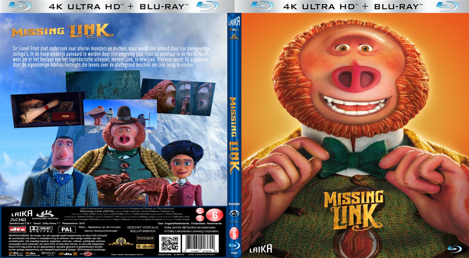 missing link (2019) Blu Ray
