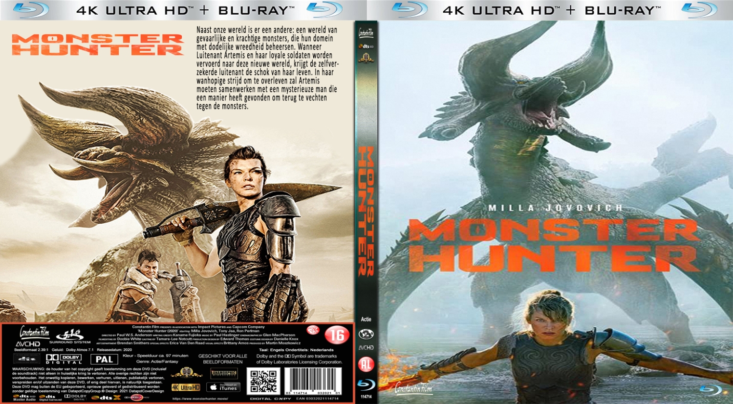 monster hunter (2020) Blu Ray