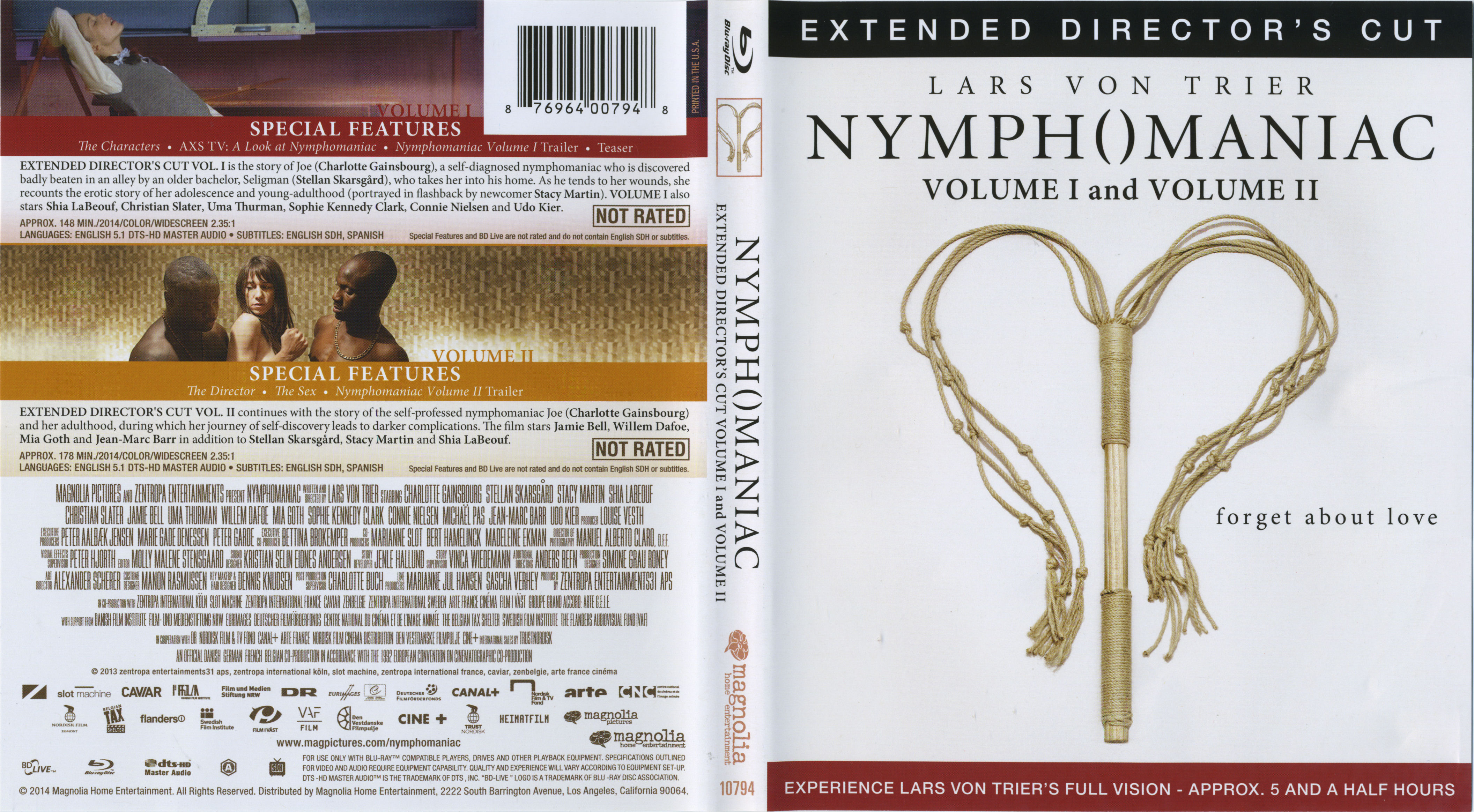 Nymphomaniac Volume I and Volume II Extended Director s Cut  Labels 2