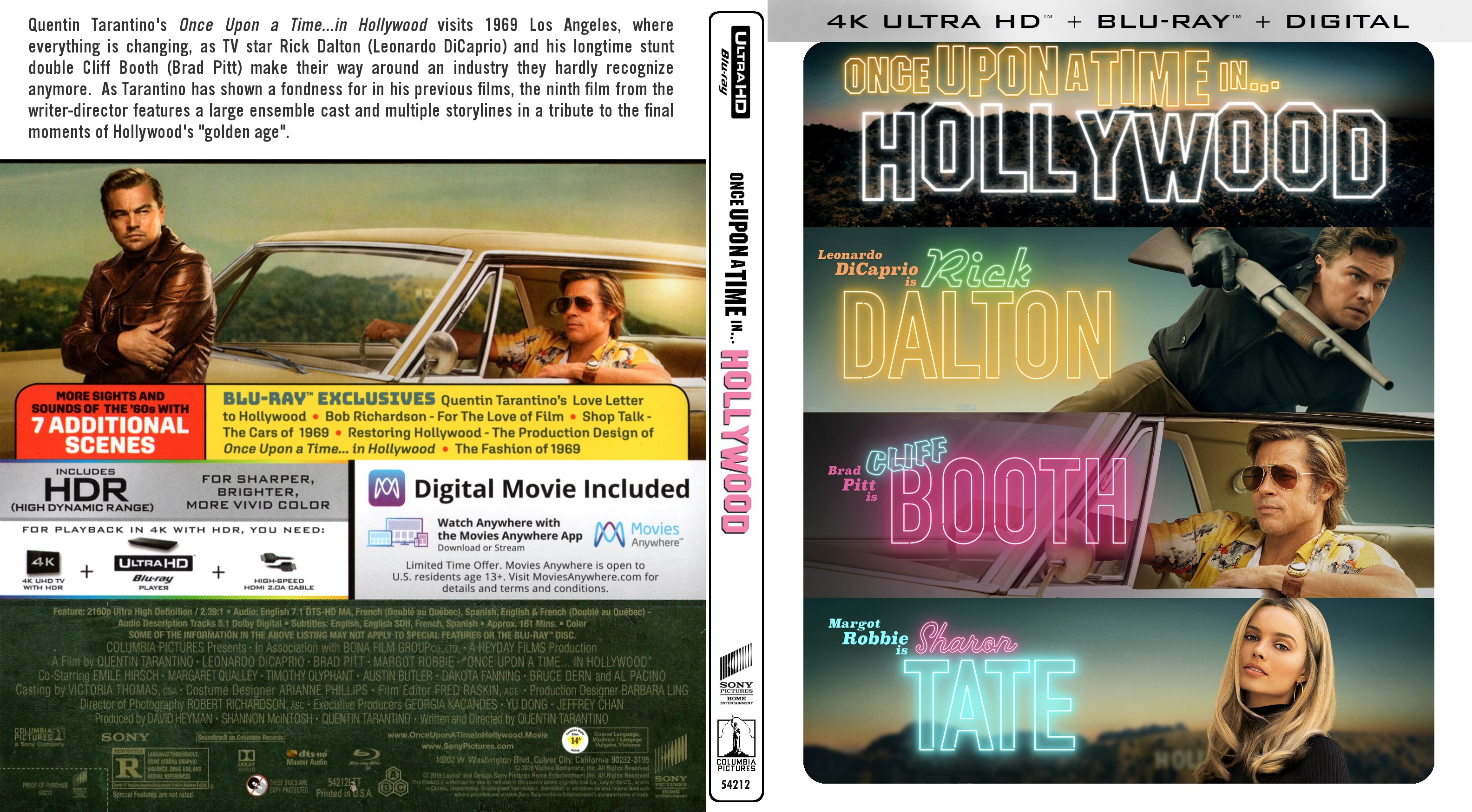 Once Upon a Time in Hollywood 4k 