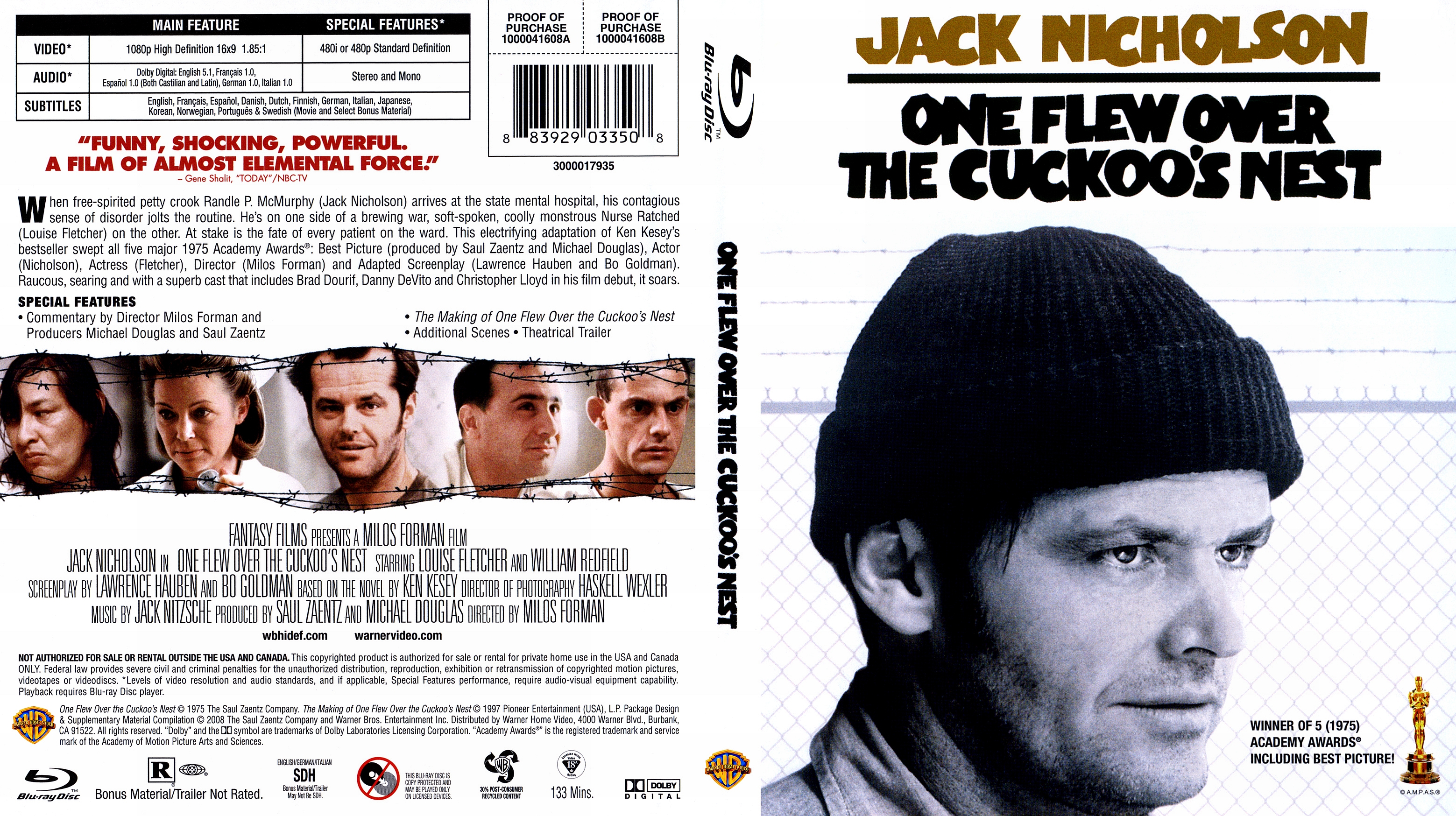 One Flew Over the Cuckoo s Nest.