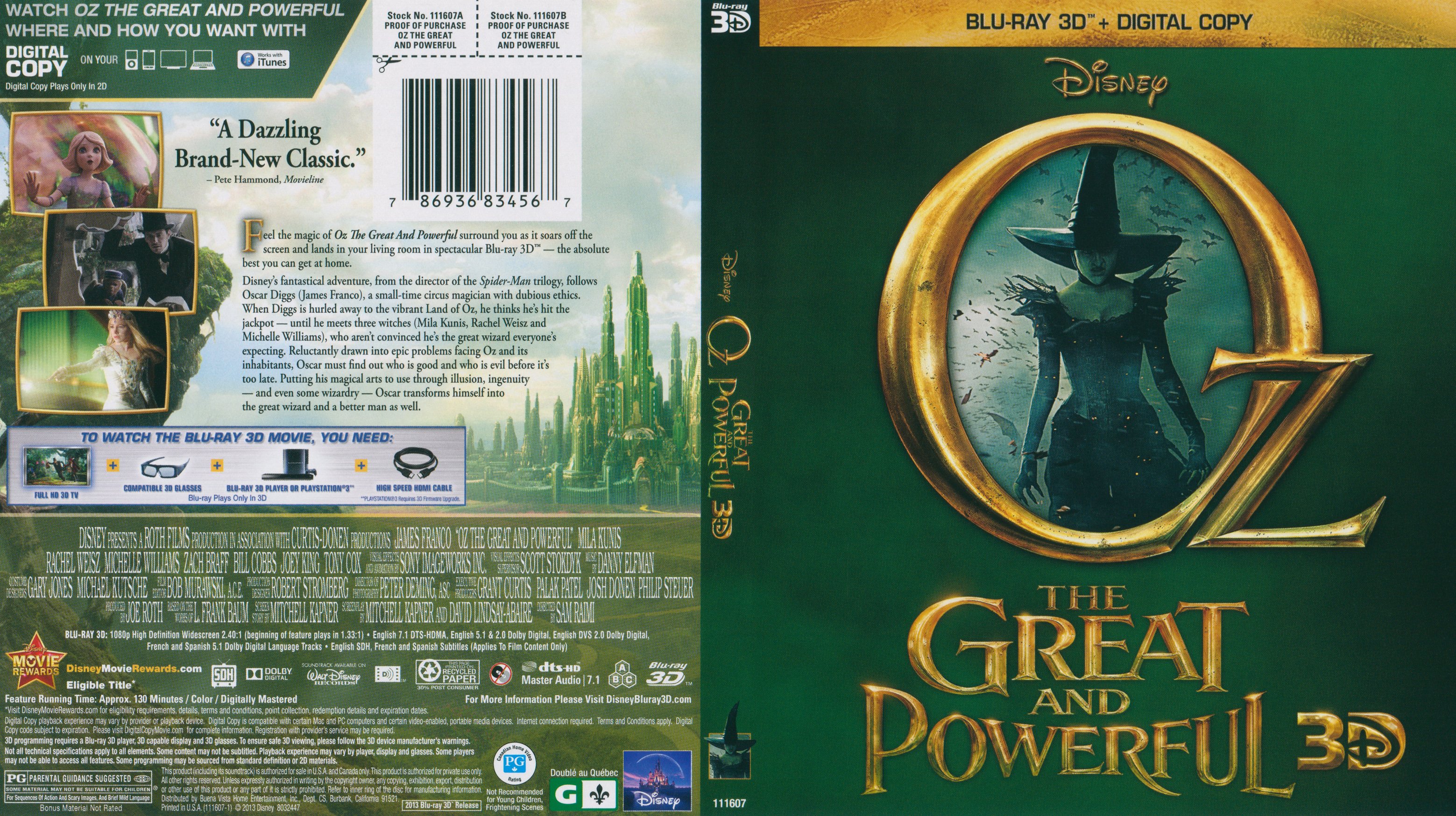 Oz The Great and Powerful 3D 