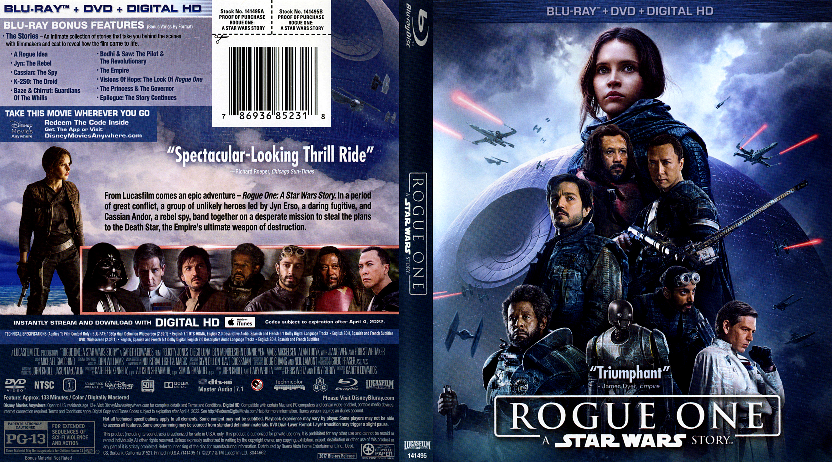 Rogue One Blu Ray