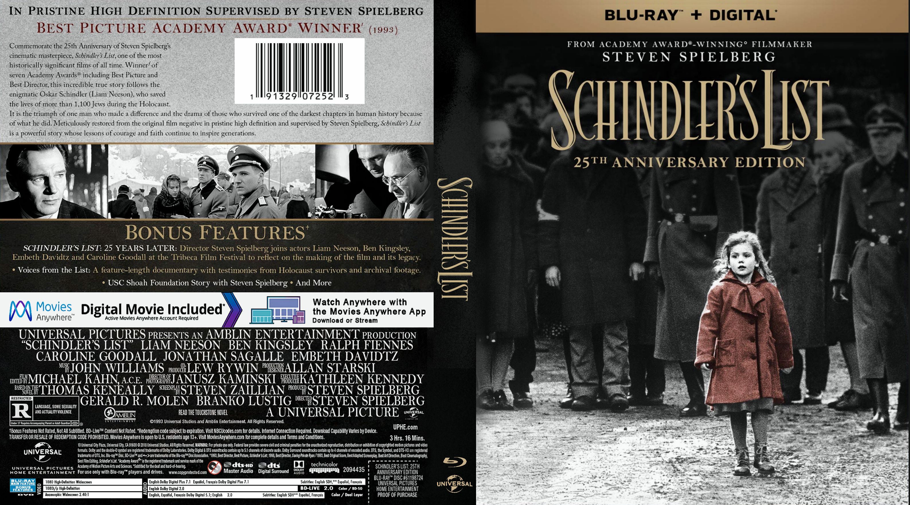 Schindlers List 25th Anniversary Edition 