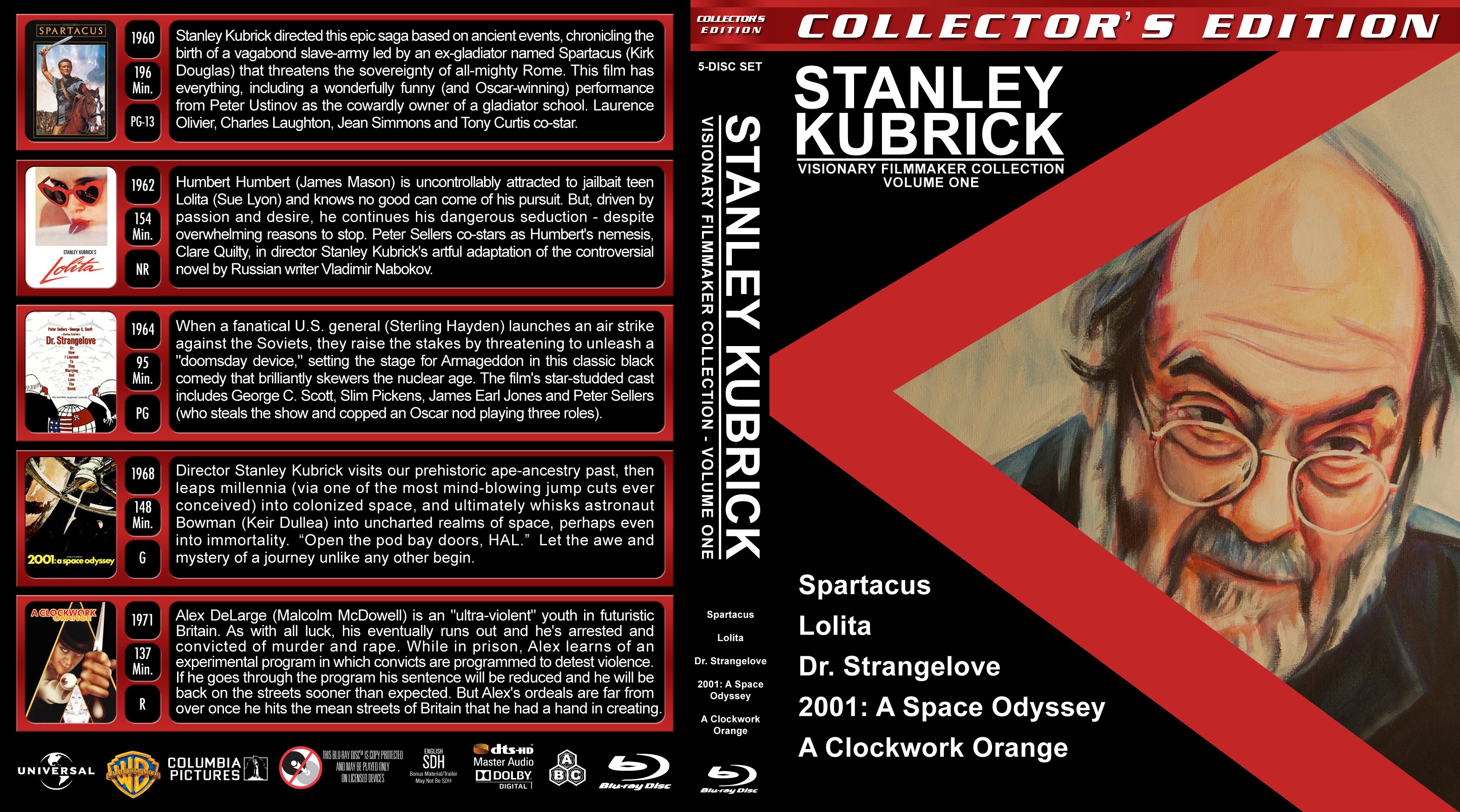 Stanley Kubrick Visionary Filmmaker Collection Volume 1 1960 1971 R1