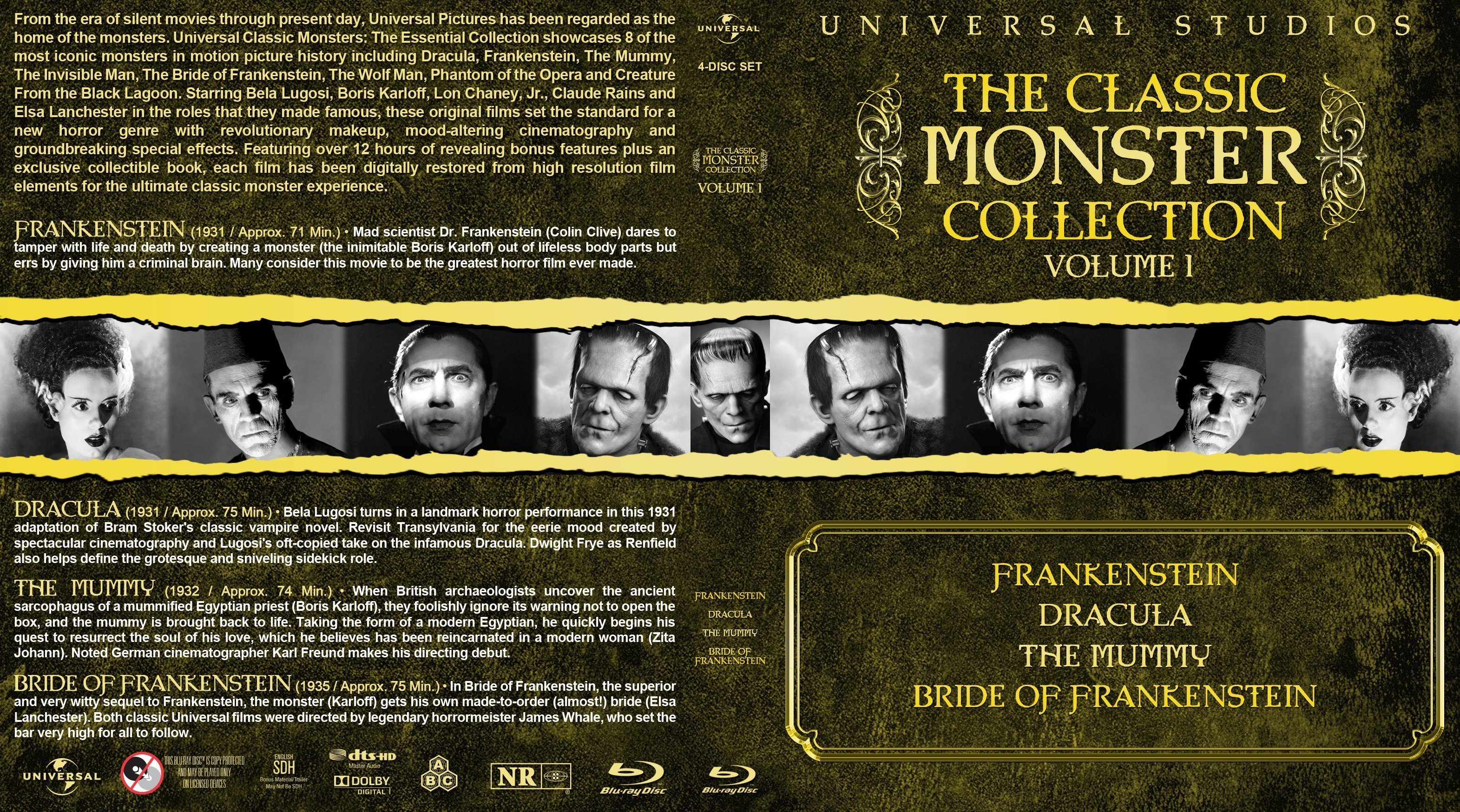 The Classic Monster Collection Volume 1 1931 1935 R1  