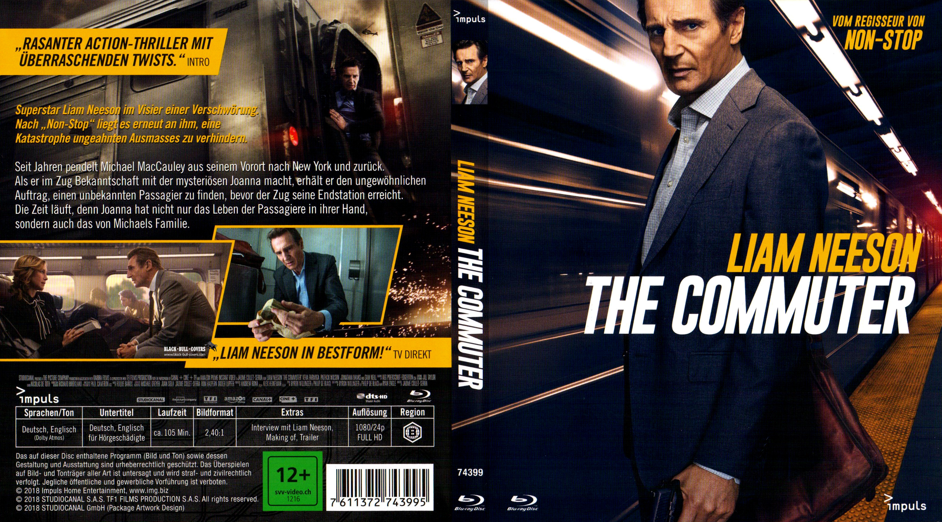 The Commuter Blu ray Deutsch German Liam Neeson 