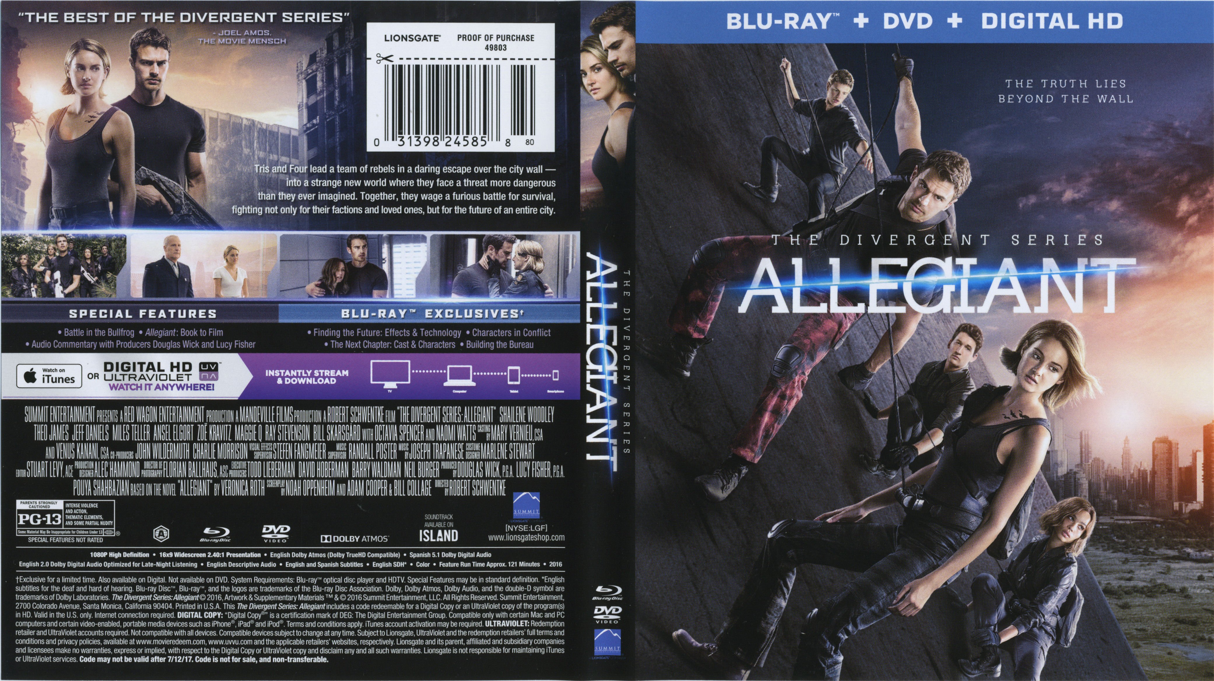 The Divergent Series Allegiant 2016  Labels 2