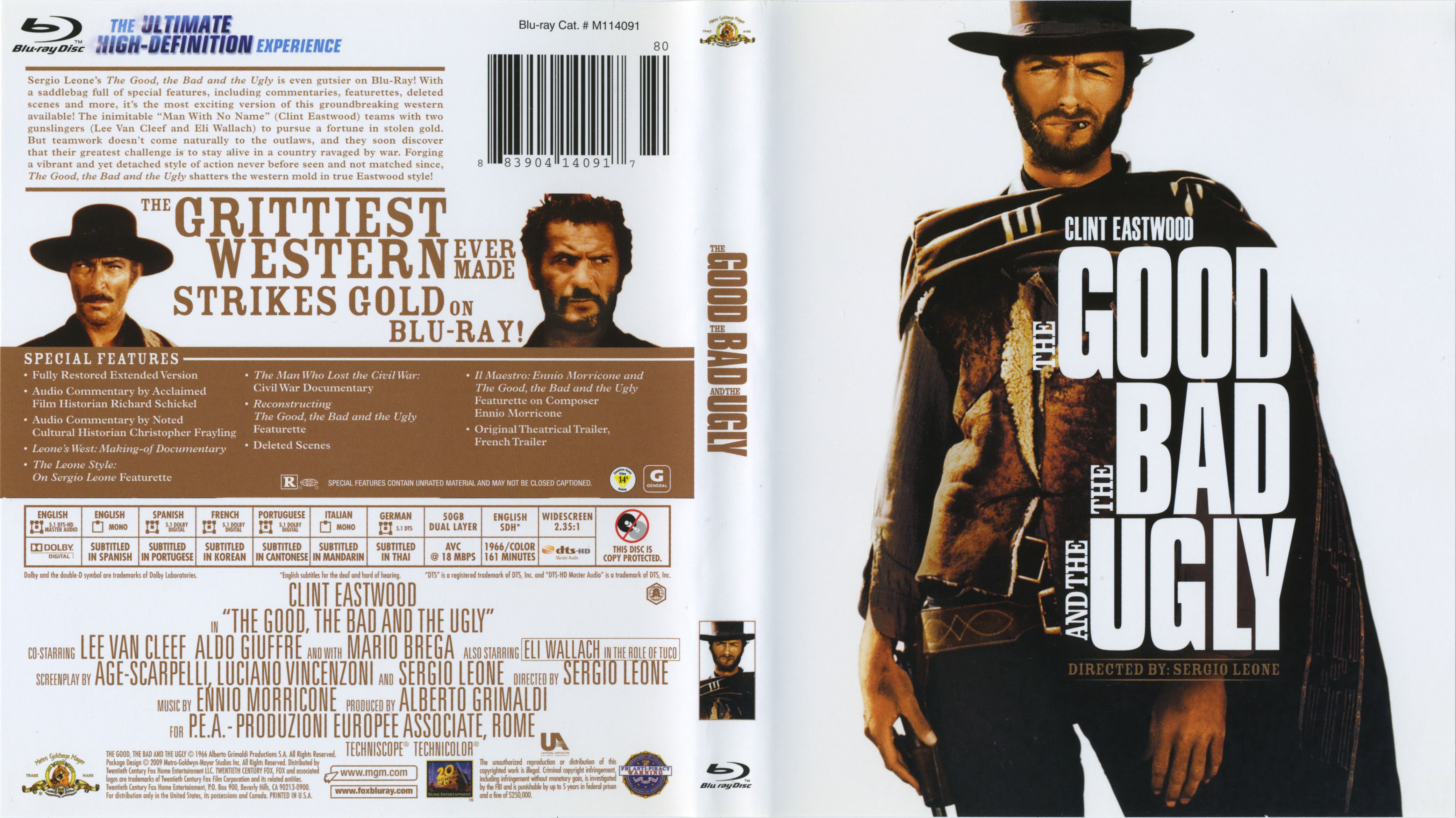 The Good The Bad And The Ugly 1966 Label 1 | Blu-Ray Covers | Cover ...