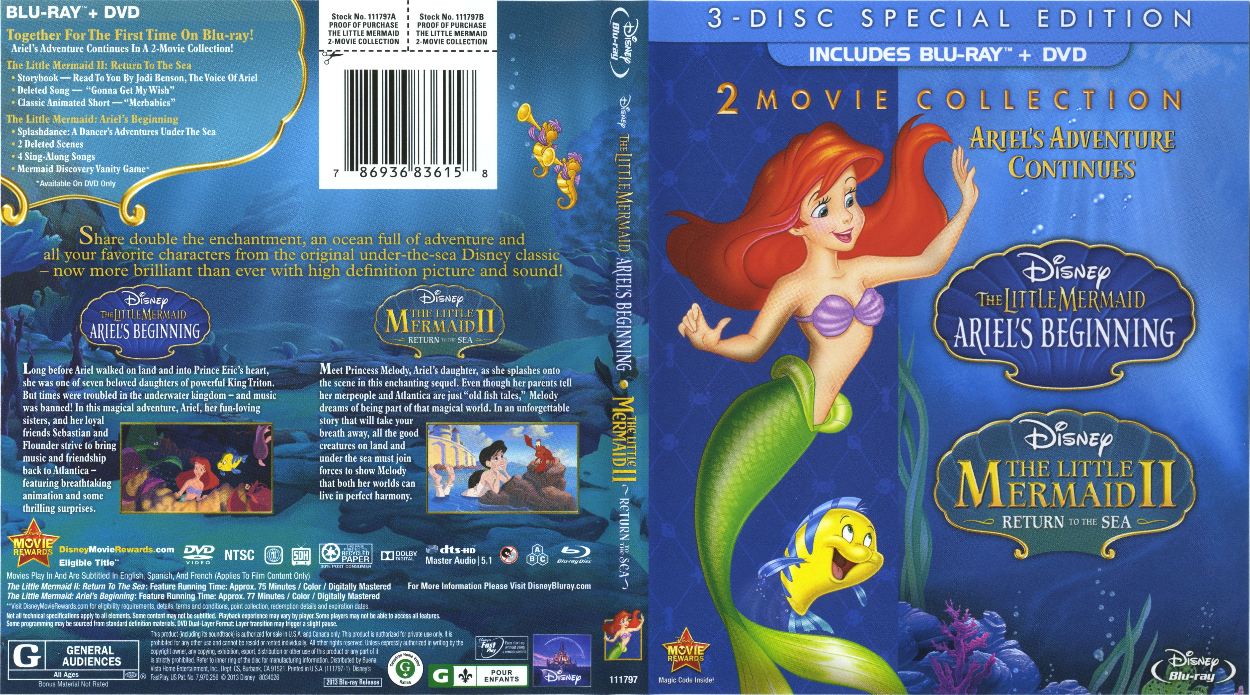 The Little Mermaid 2 Movie Collection 2000 2008 
