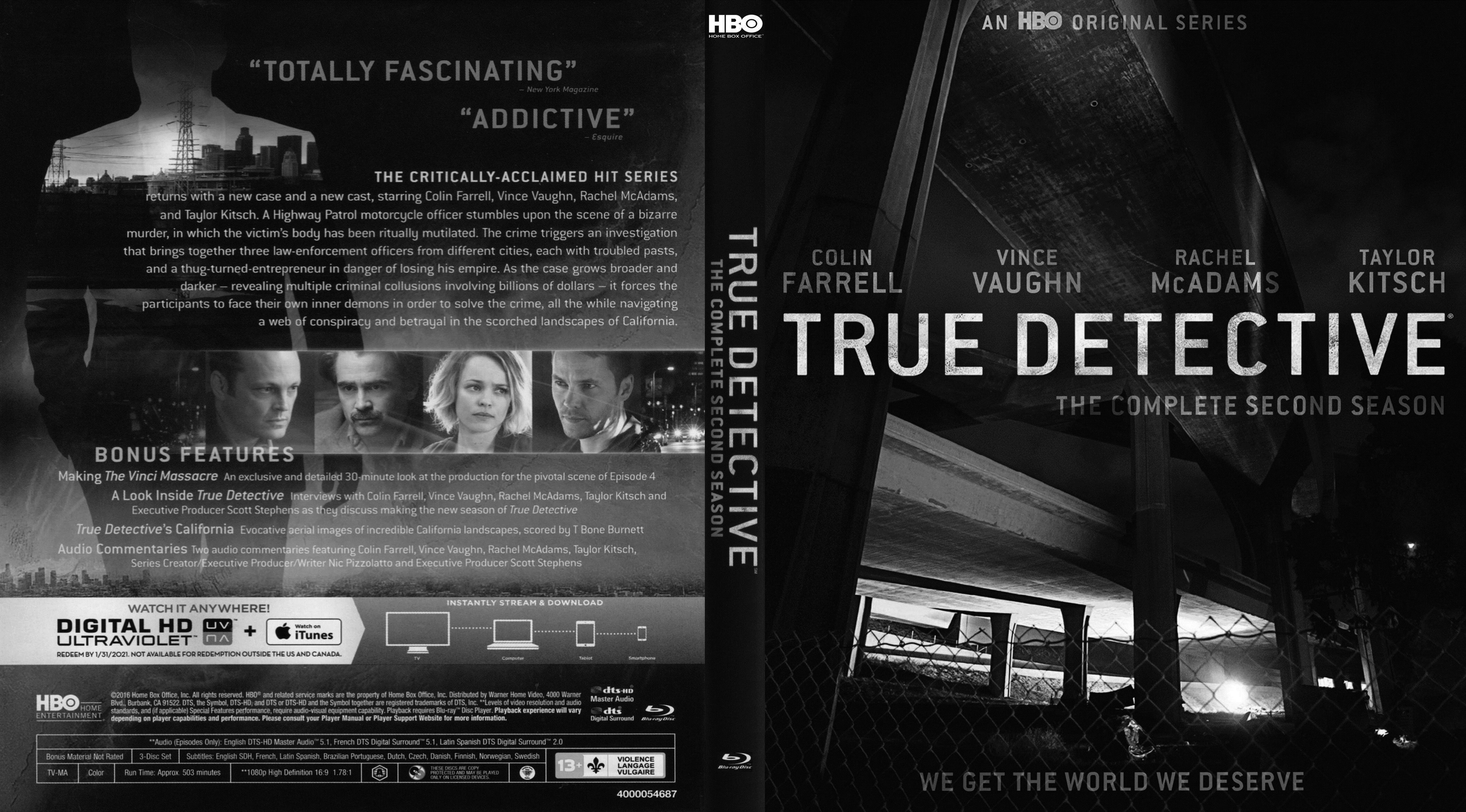 True Detective Season 2 2016 | Blu-Ray Covers | Cover Century